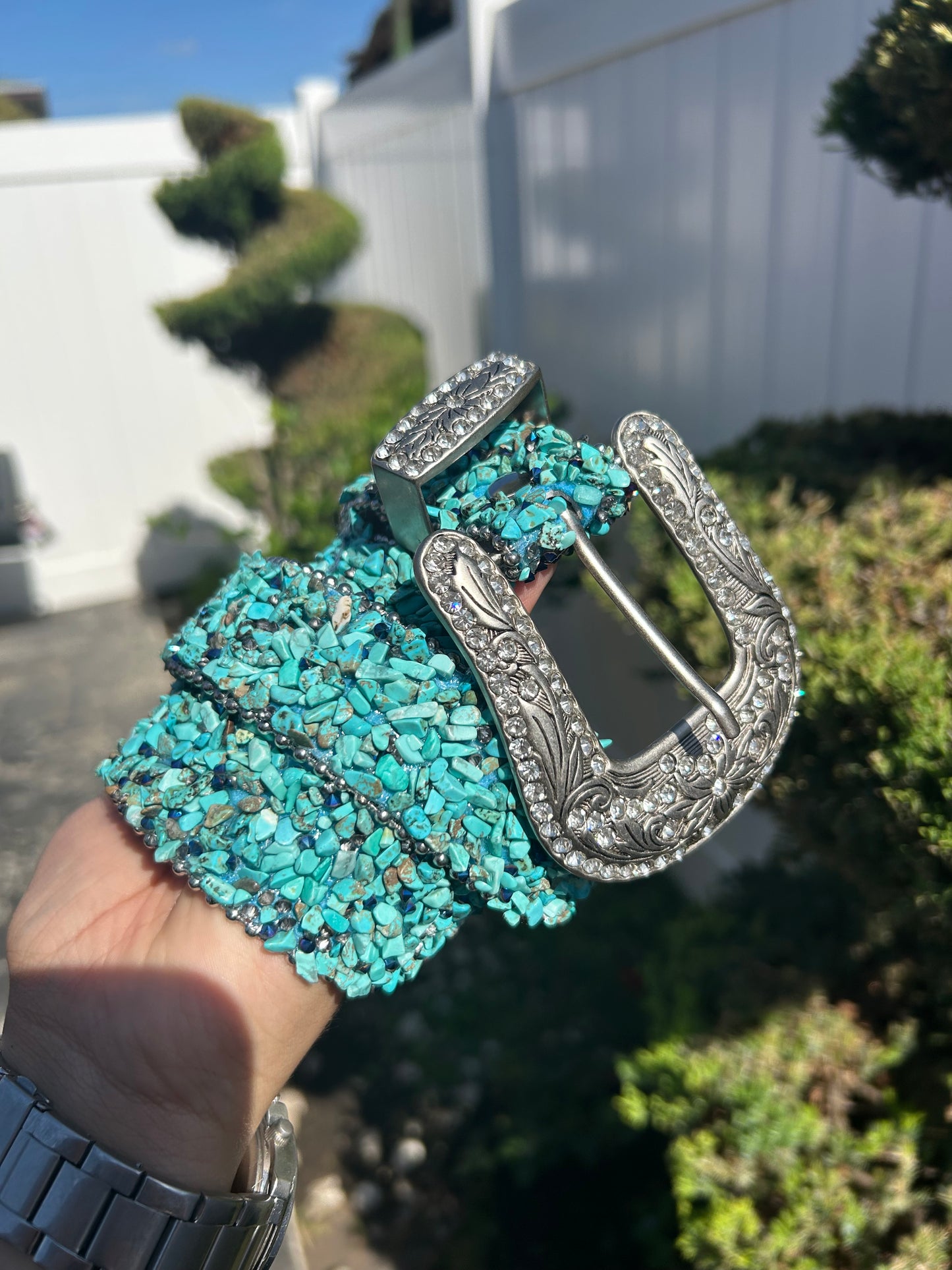 Rhinestone Beaded Western Belts