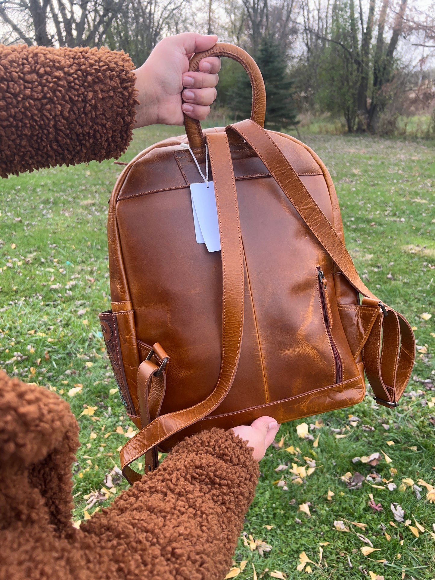Cowhide Backpack