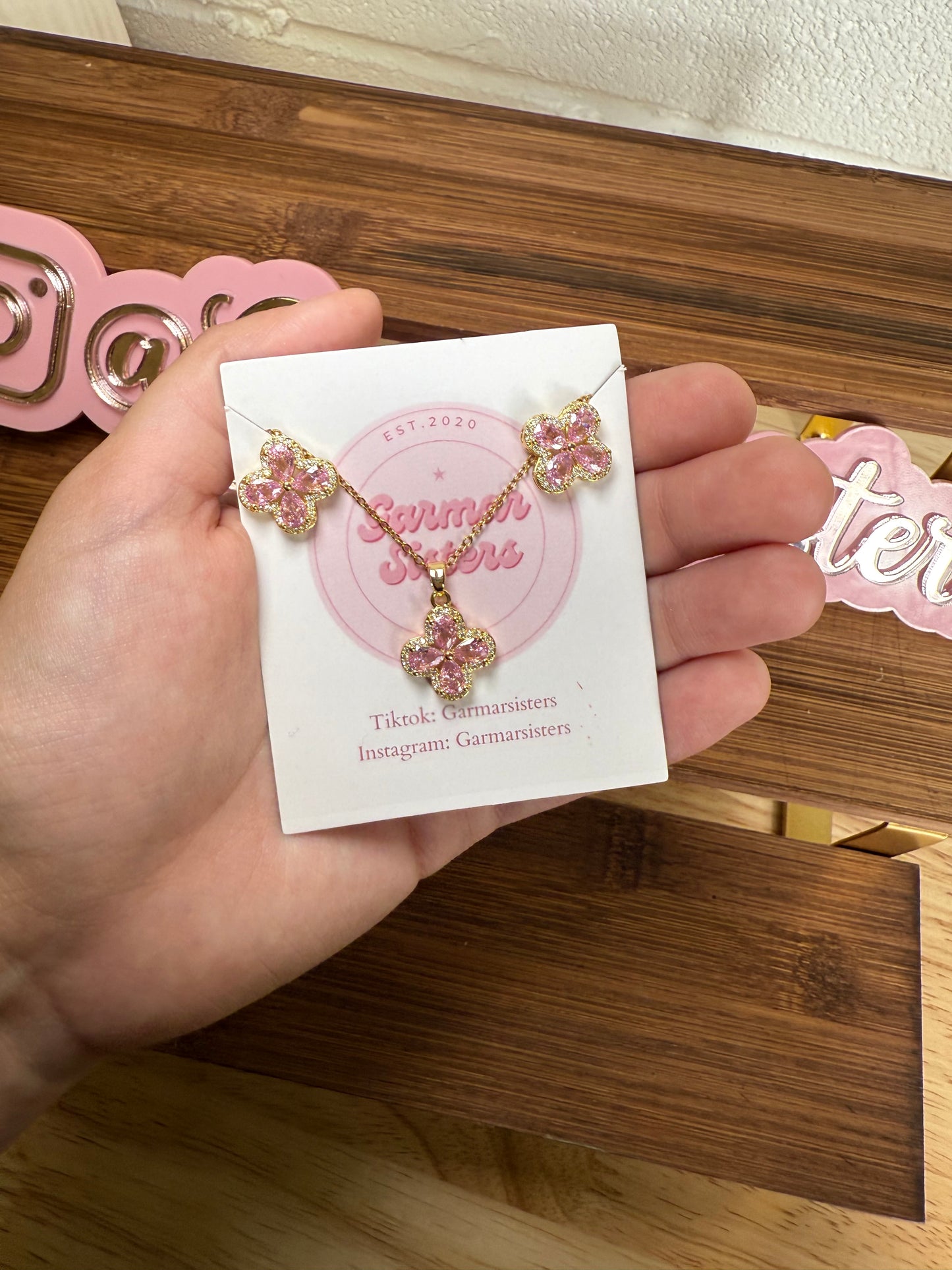 Clover Necklace/Earring Sets