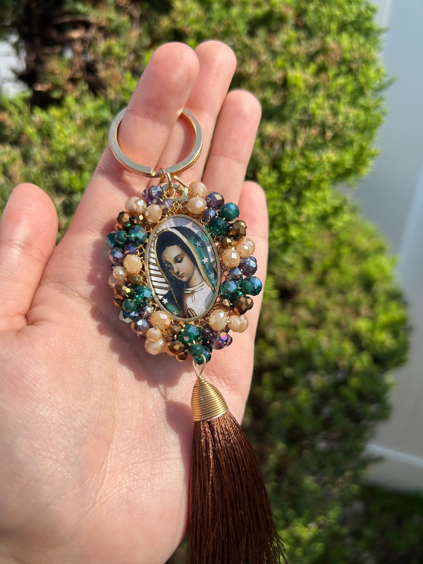Religious Tassel Double-Sided Keychains