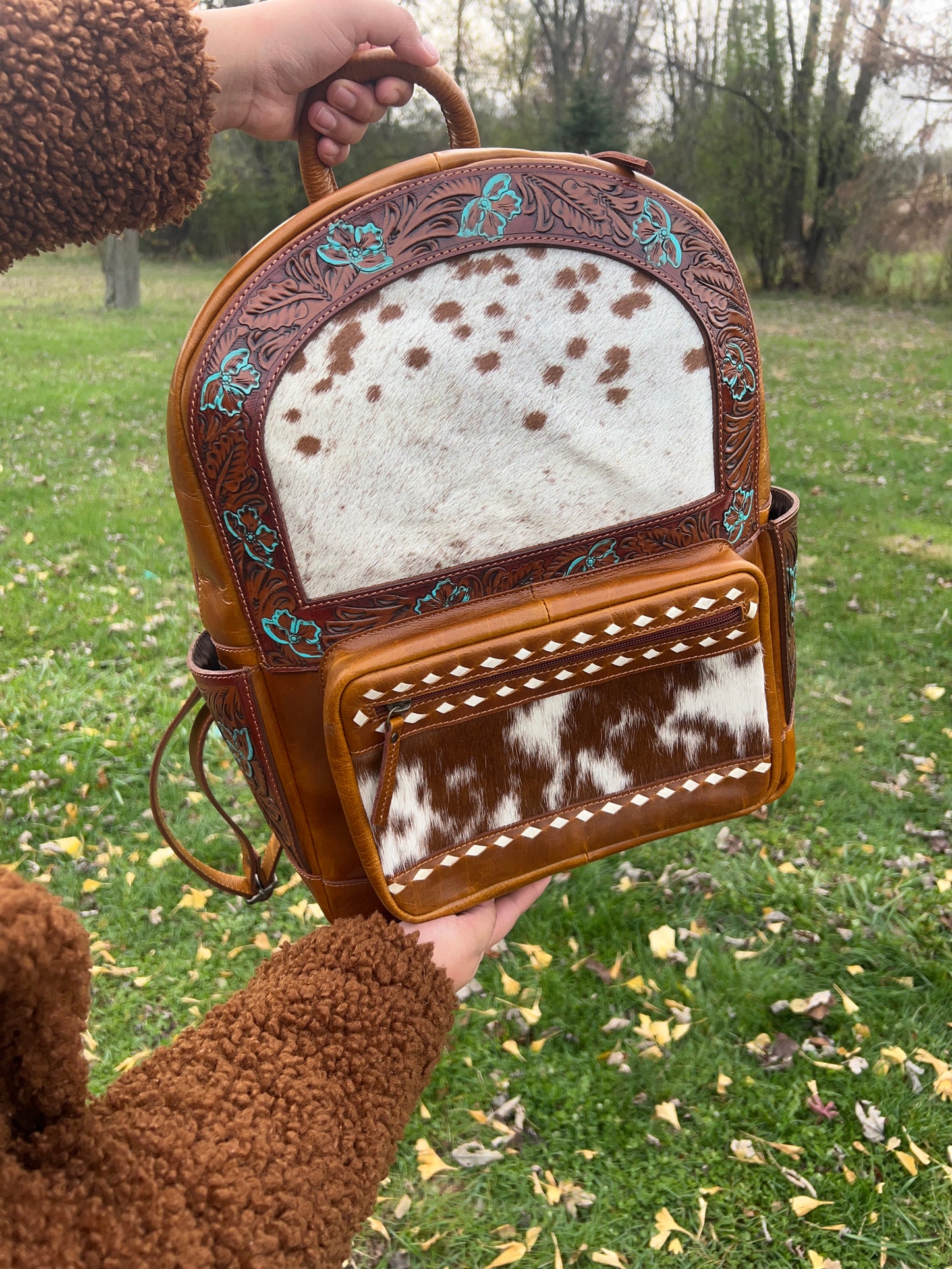 Cowhide Backpack