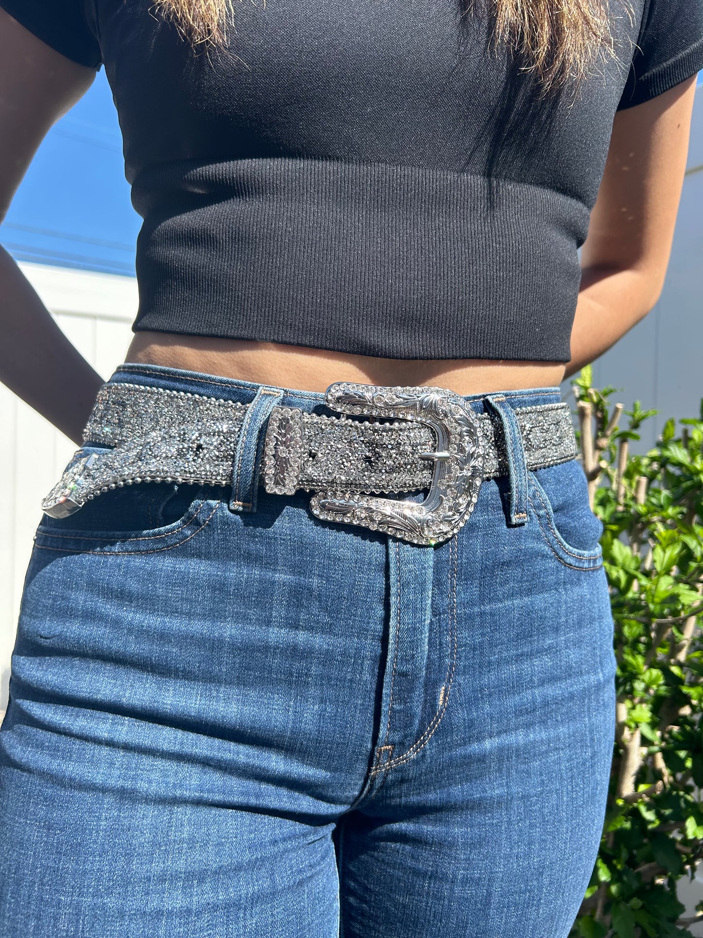 Rhinestone Beaded Western Belts