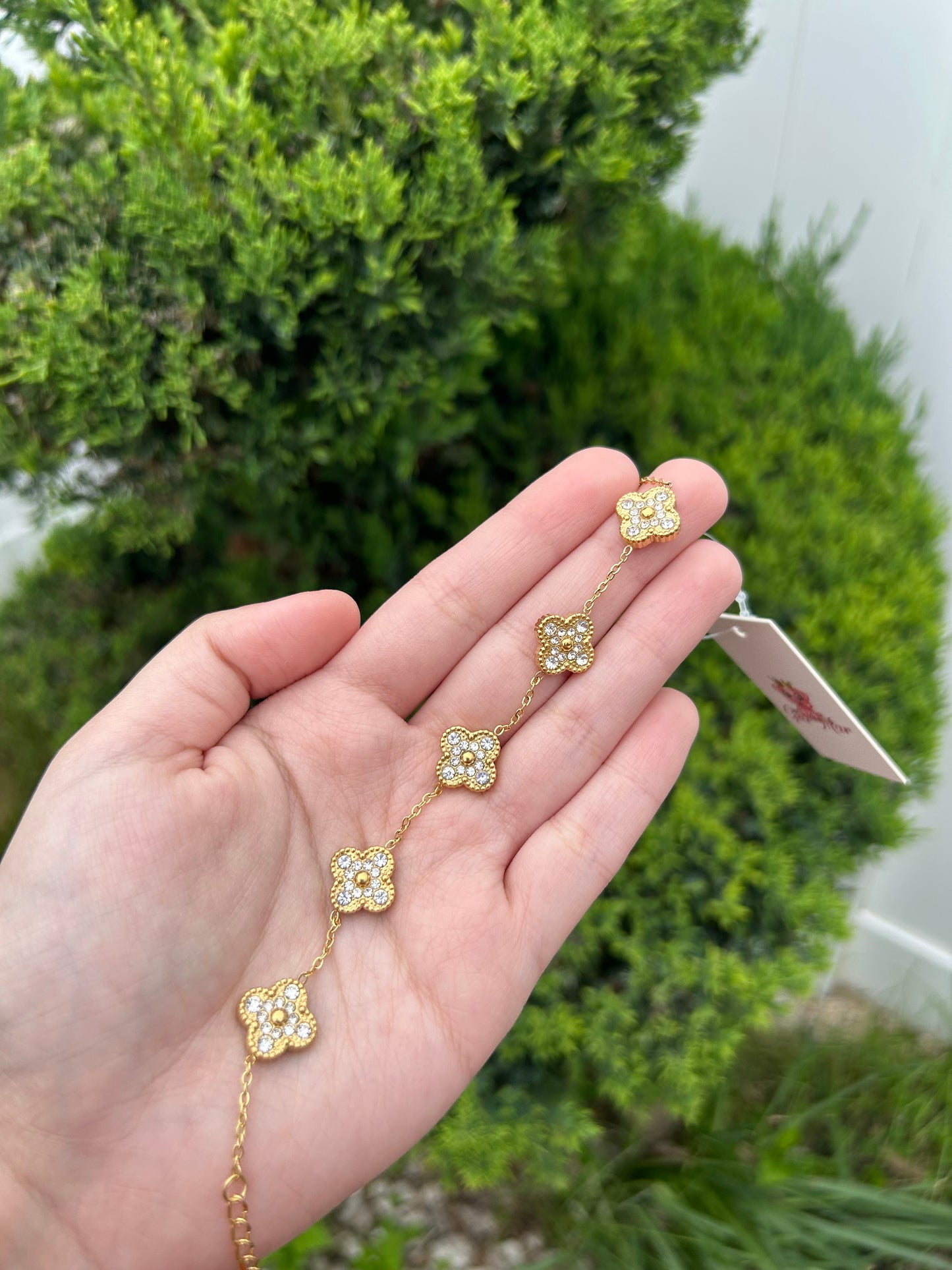 Gold Clover Bracelet