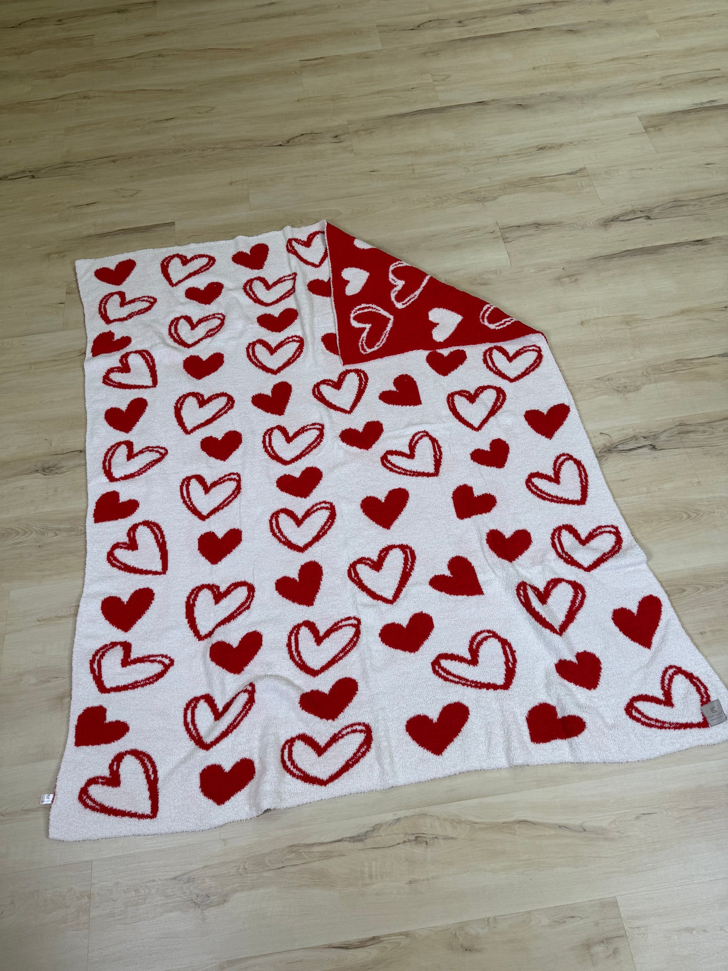 Double-Sided Heart Blankets