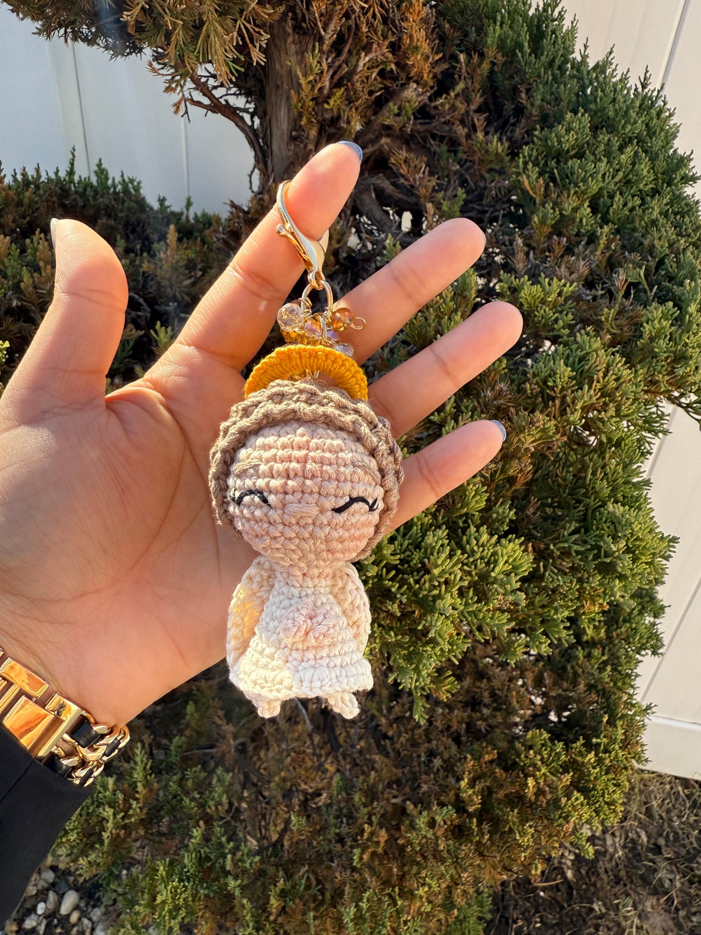 Virgencita Crochet Keychain