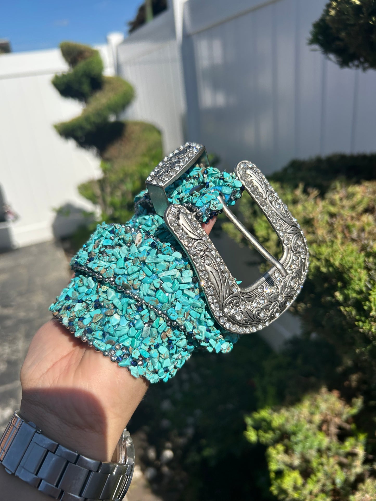Rhinestone Beaded Western Belts