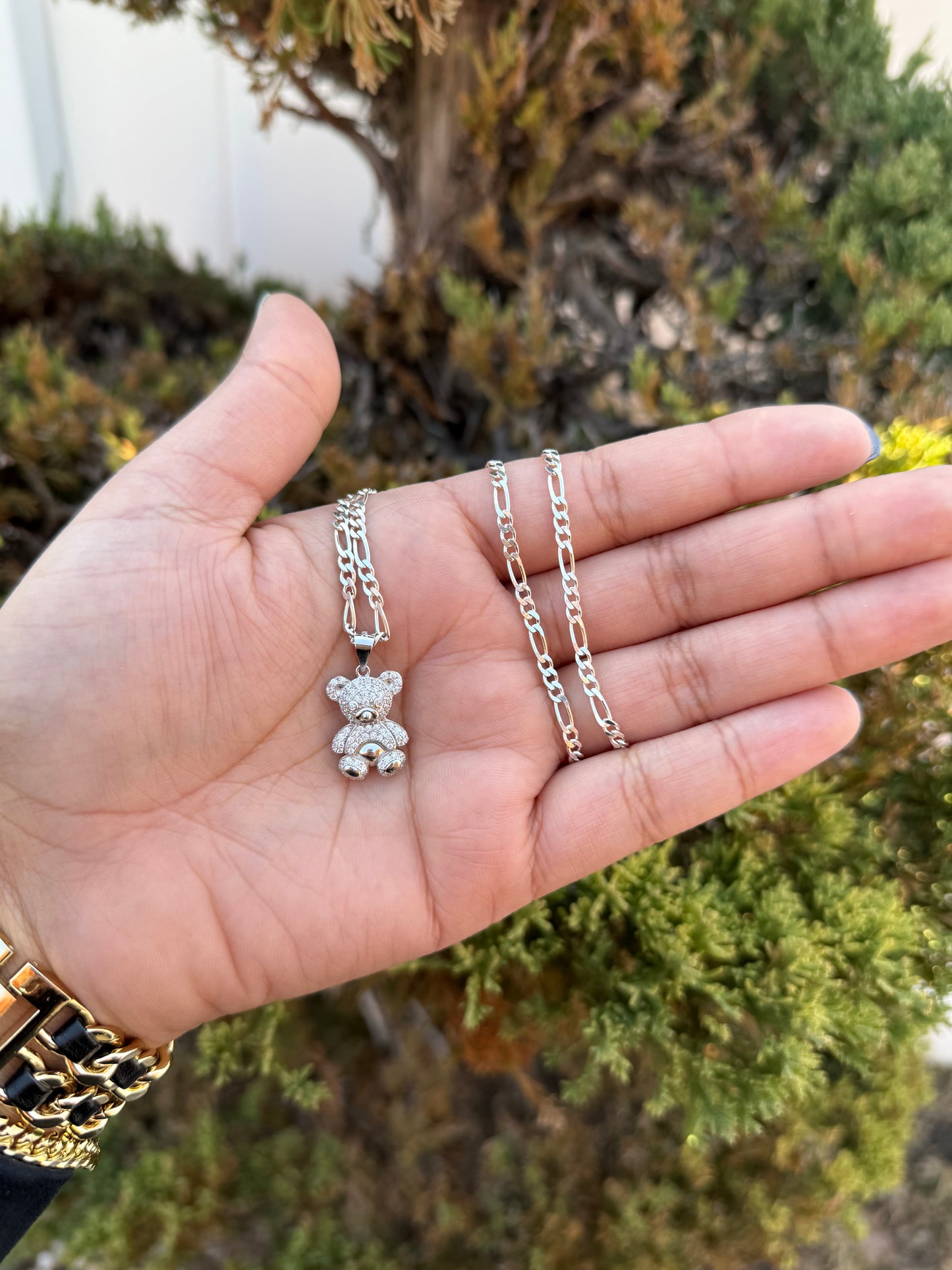 925 Silver Bear Necklace