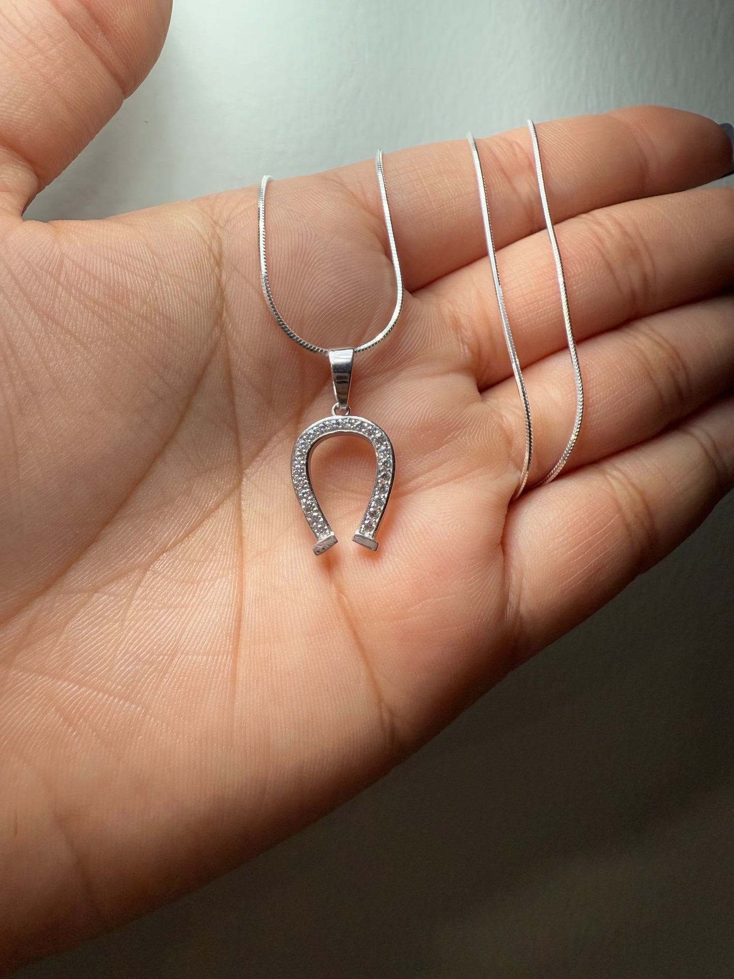 925 Silver Horseshoe Necklace