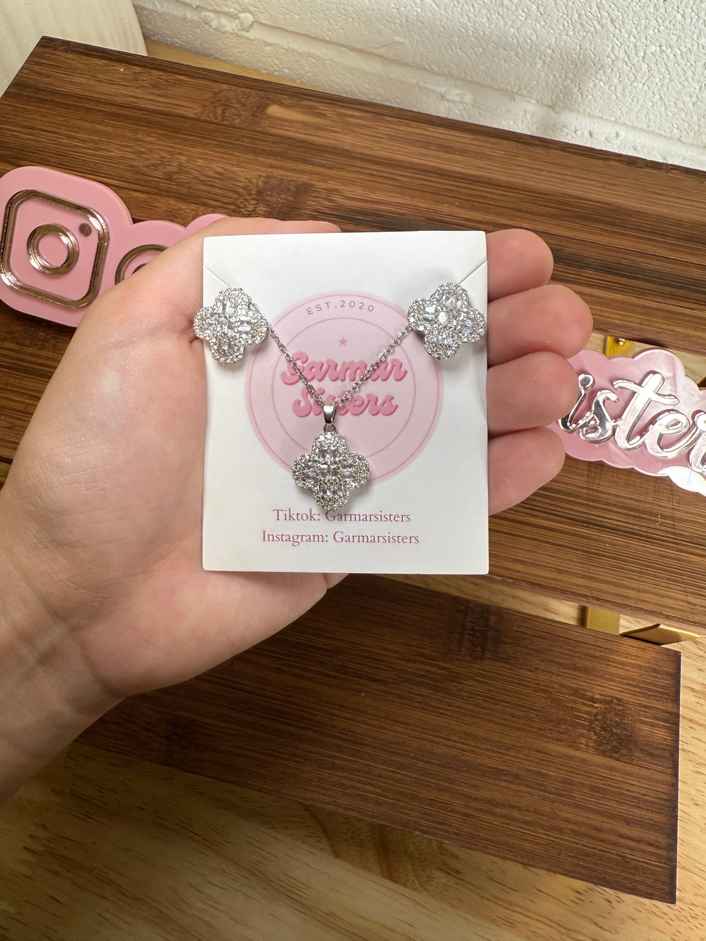 Clover Necklace/Earring Sets