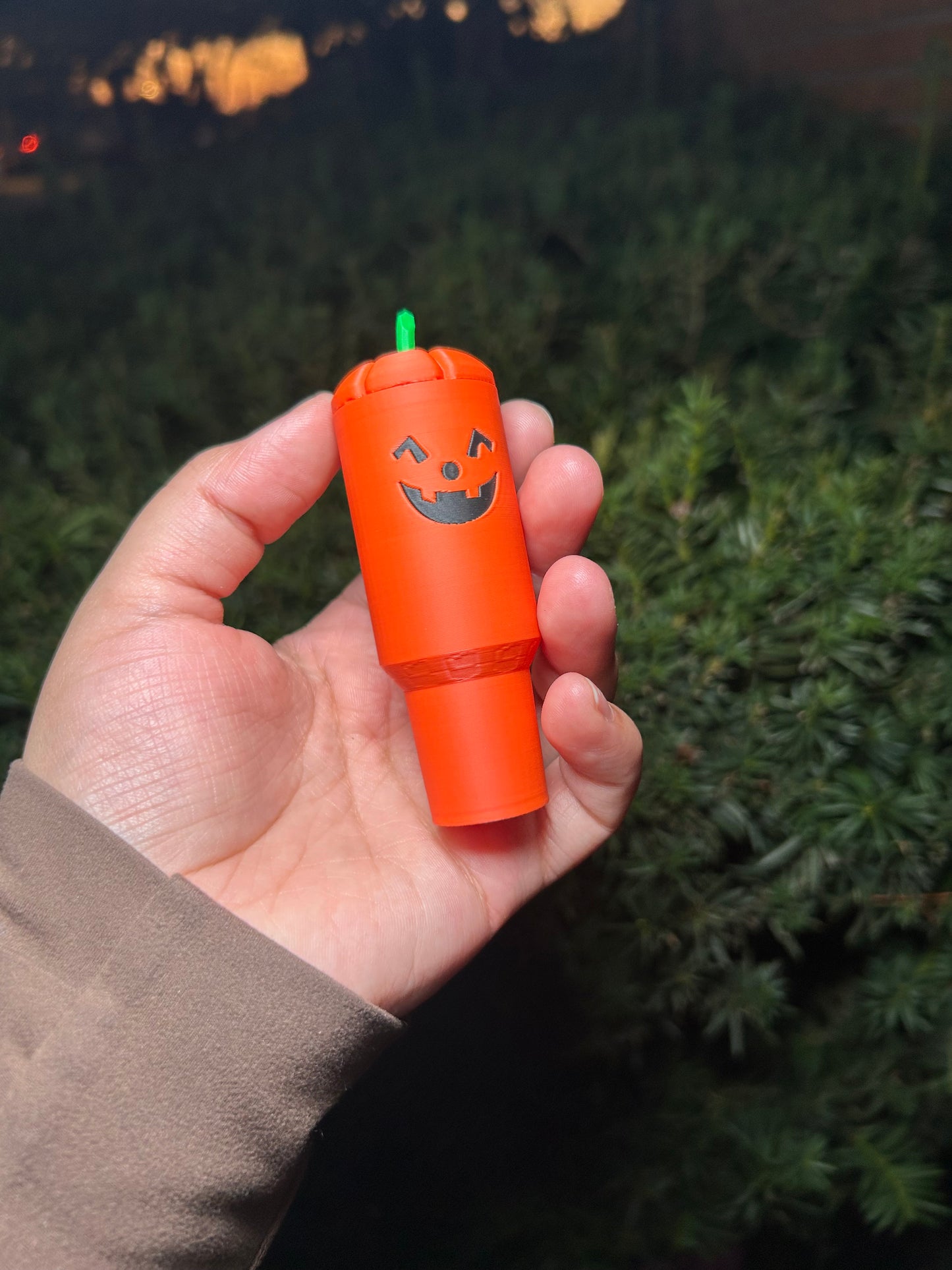 Halloween Cup Chapstick Holder Keychain