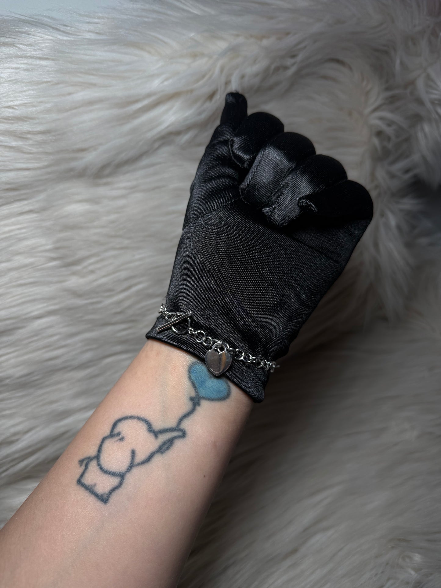 925 Silver Small Heart Bracelet