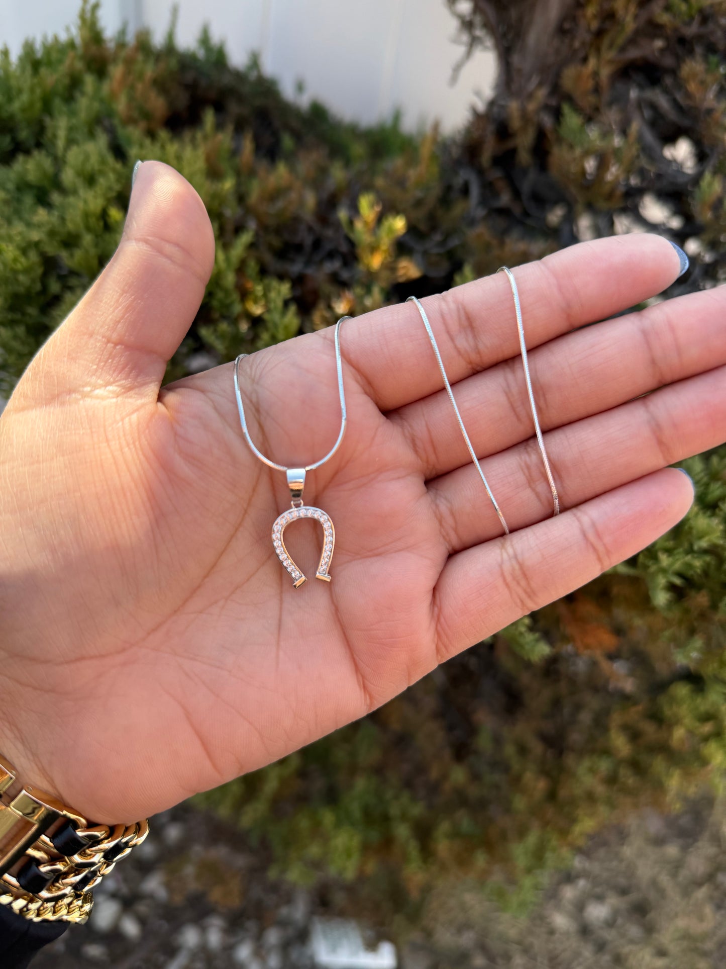 925 Silver Horseshoe Necklace