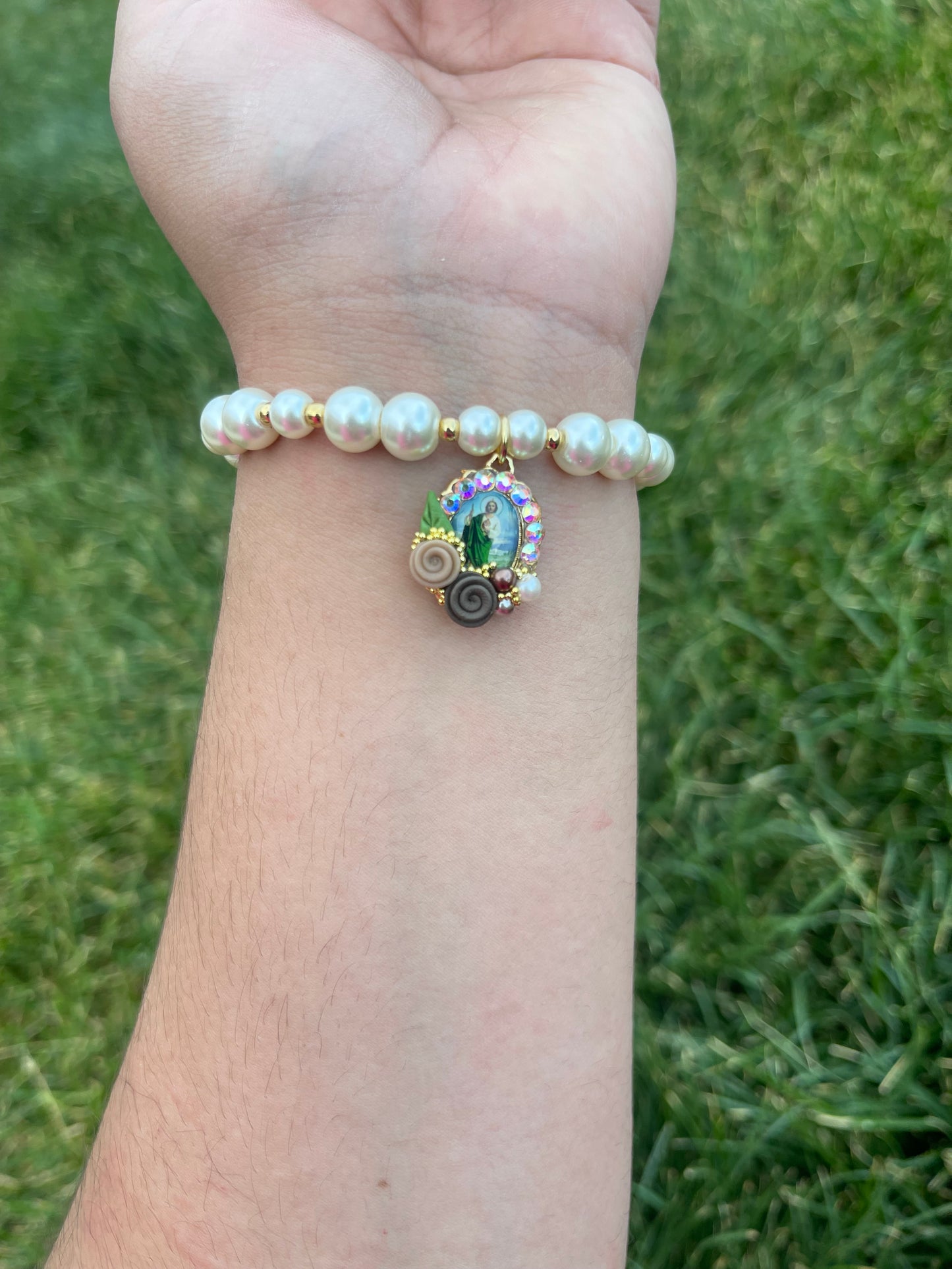 Perla San Judas Adjustable Bracelet