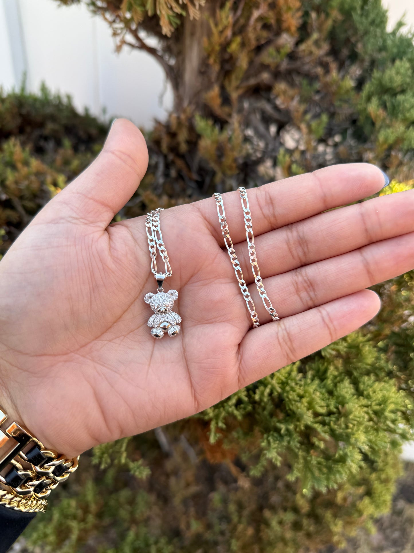 925 Silver Bear Necklace