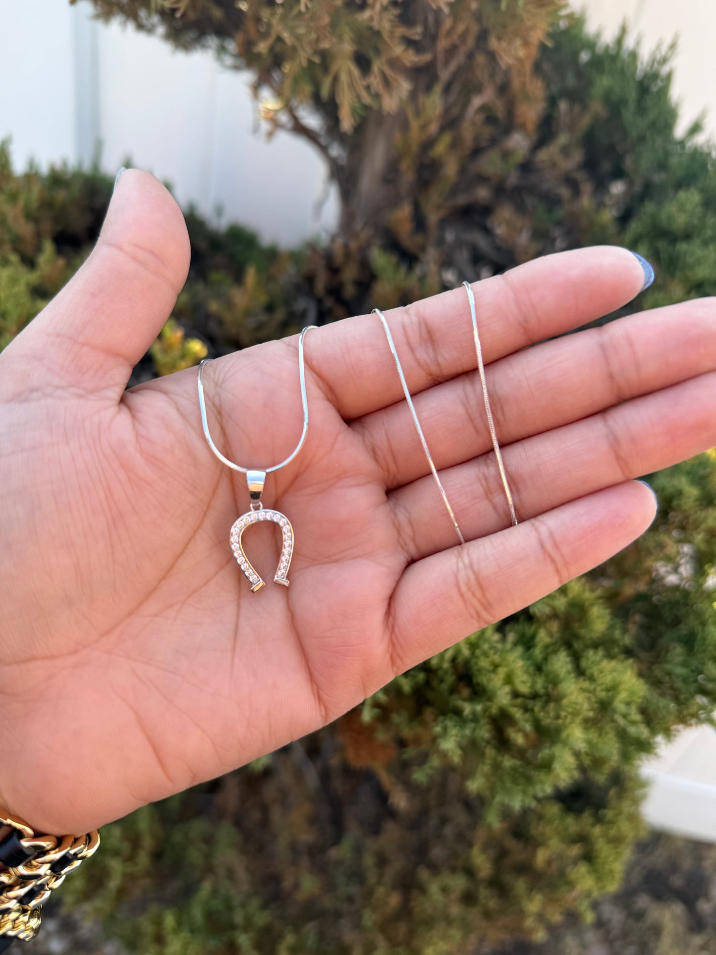 925 Silver Horseshoe Necklace