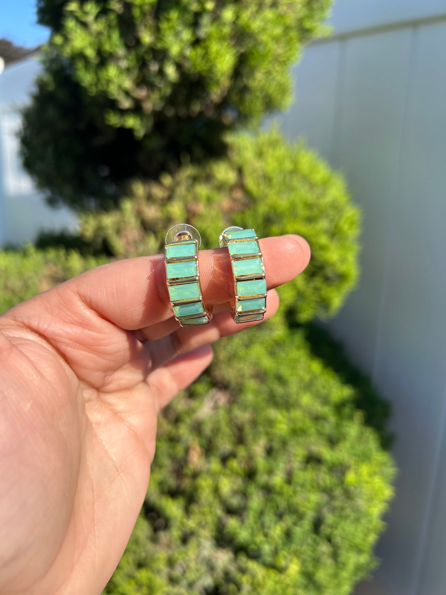 Teal Hoops