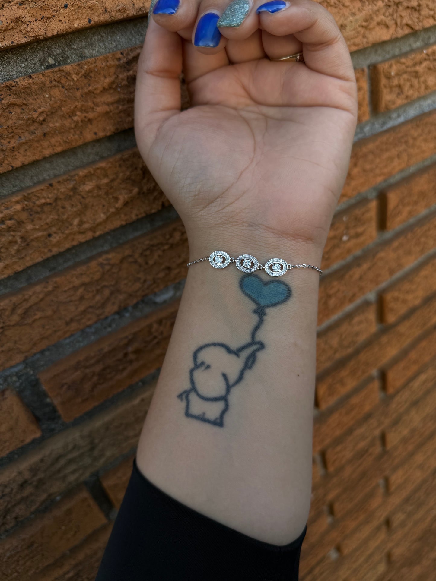 Silver 3 Circle Bracelet