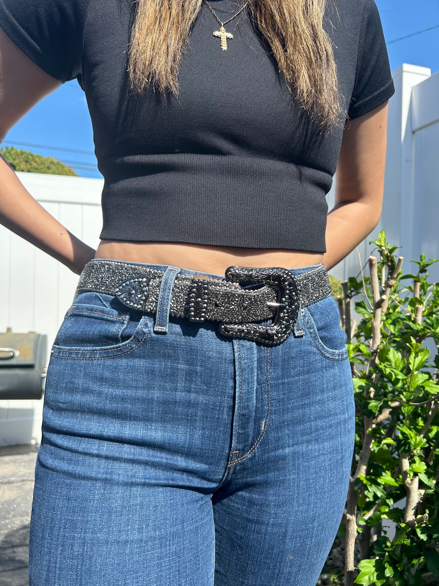Rhinestone Beaded Western Belts