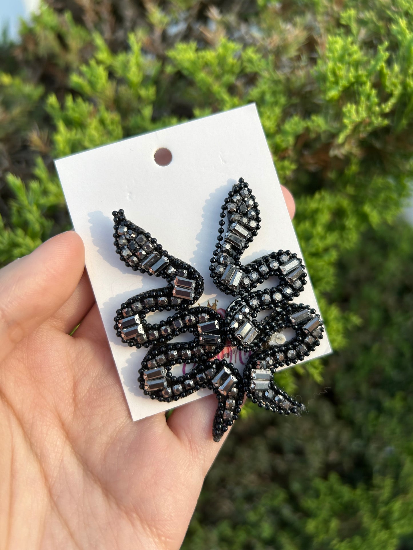 Black Snake Earrings