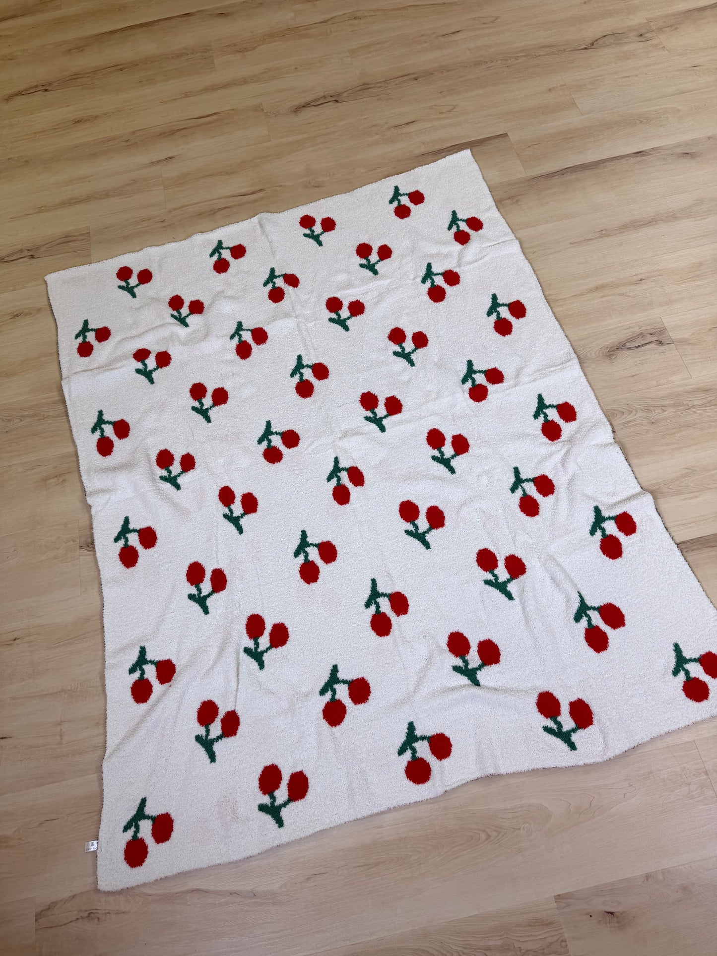 Cherry Throw Blankets