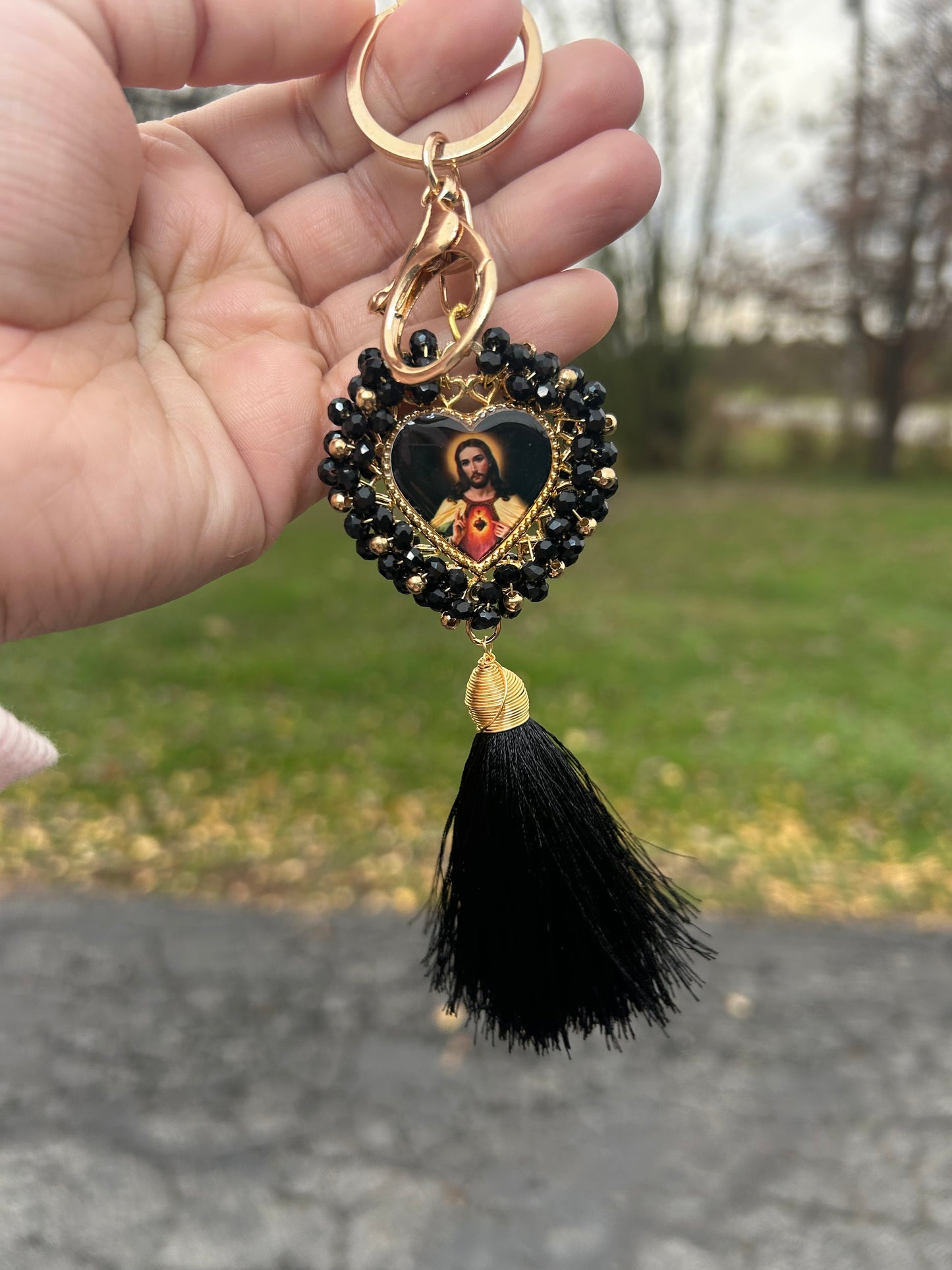 Heart Sagrado Corazón Keychains