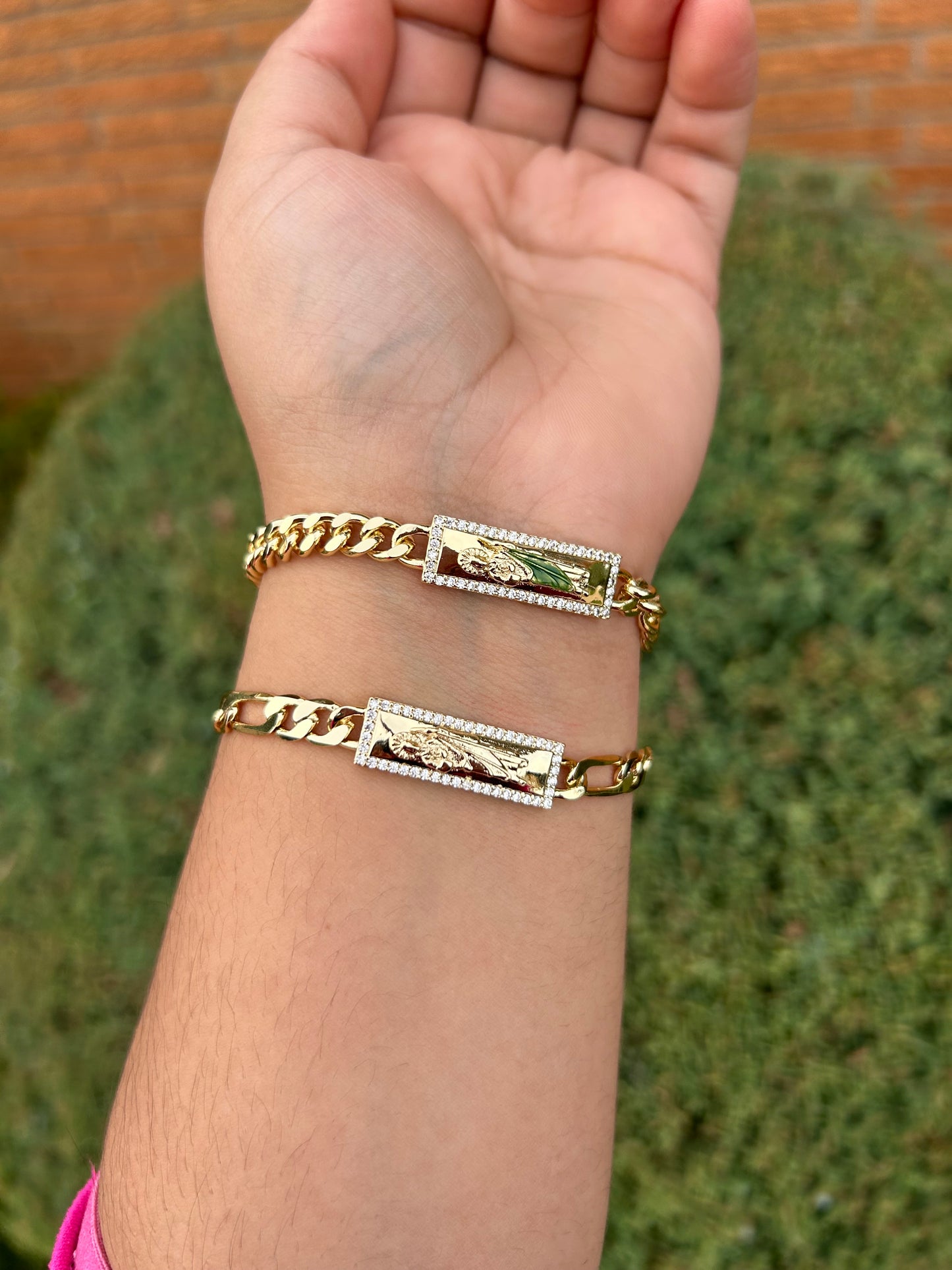 San Judas Gold Chain Bracelet
