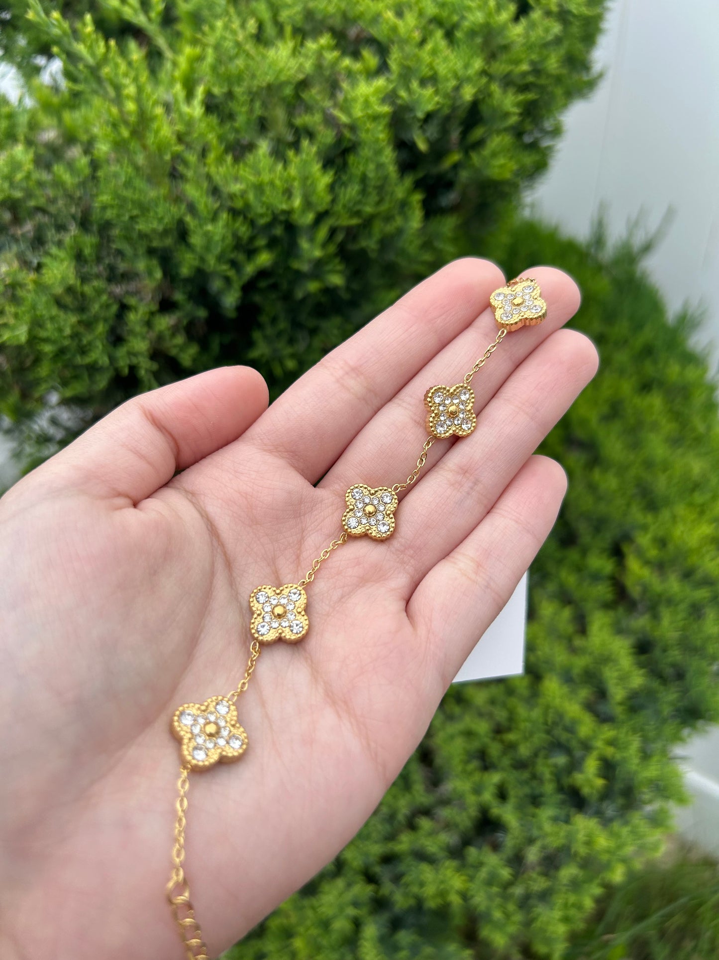 Gold Clover Bracelet