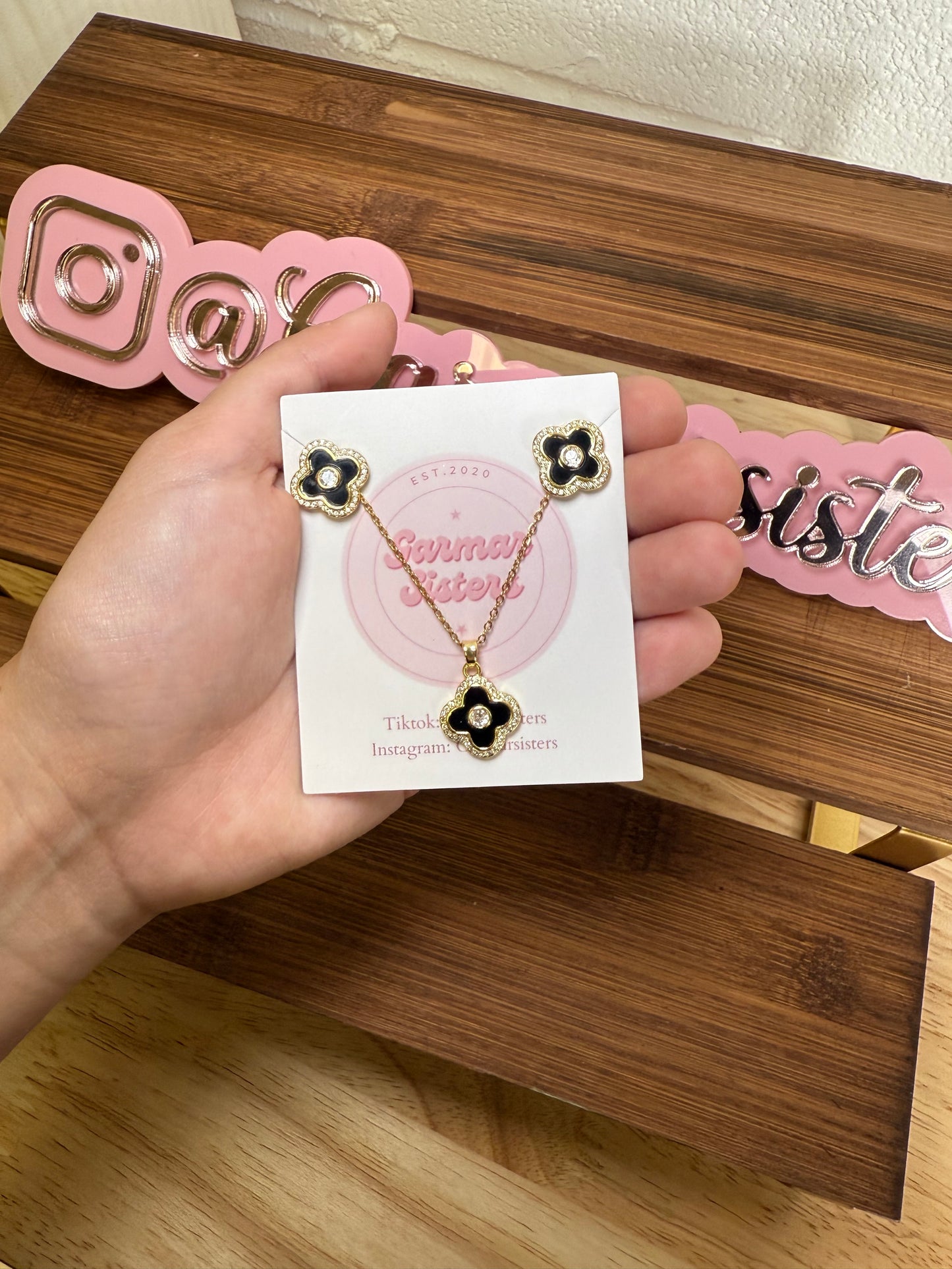 Clover Necklace/Earring Sets