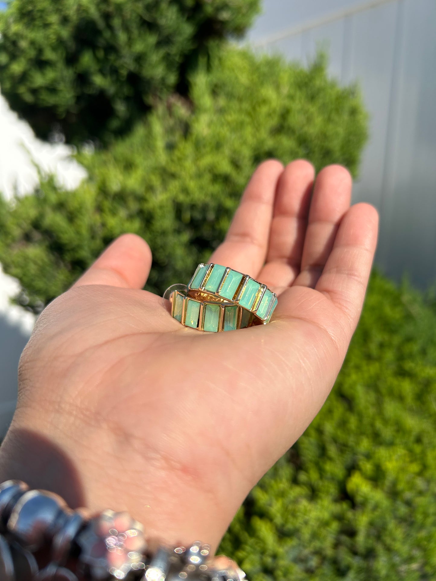 Teal Hoops