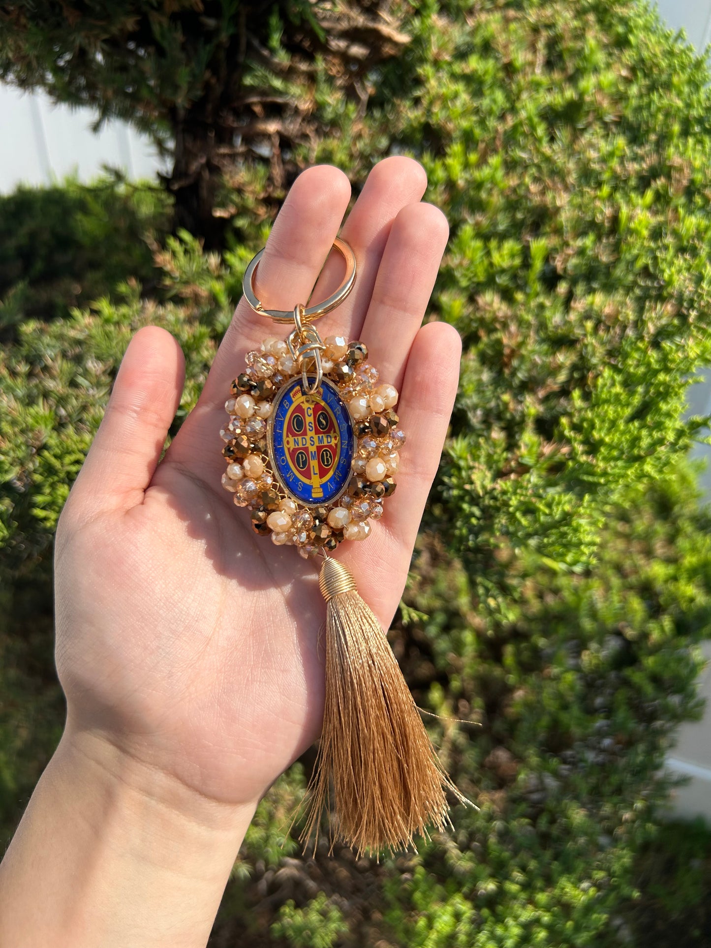Religious Tassel Double-Sided Keychains