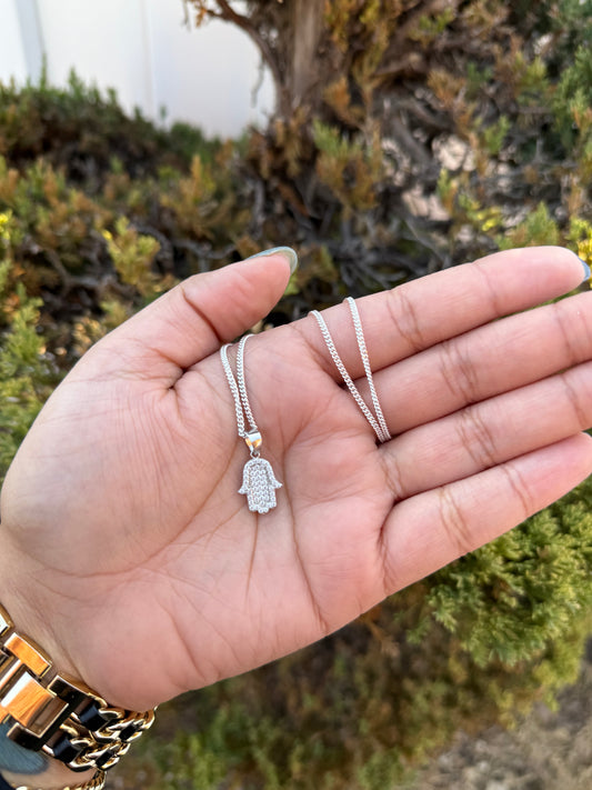 925 Silver Mini Mano De Fatima