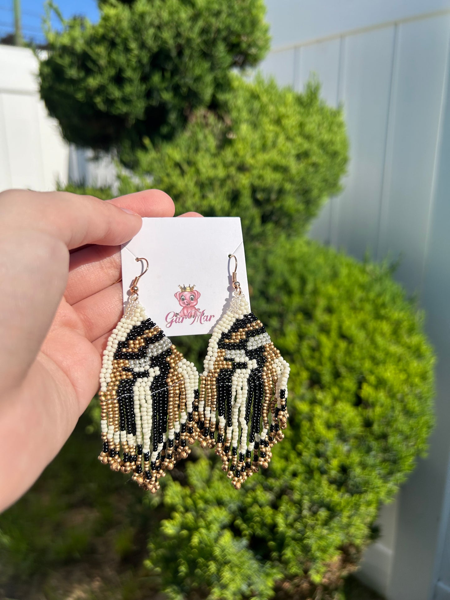 Beaded Patterned Dangles