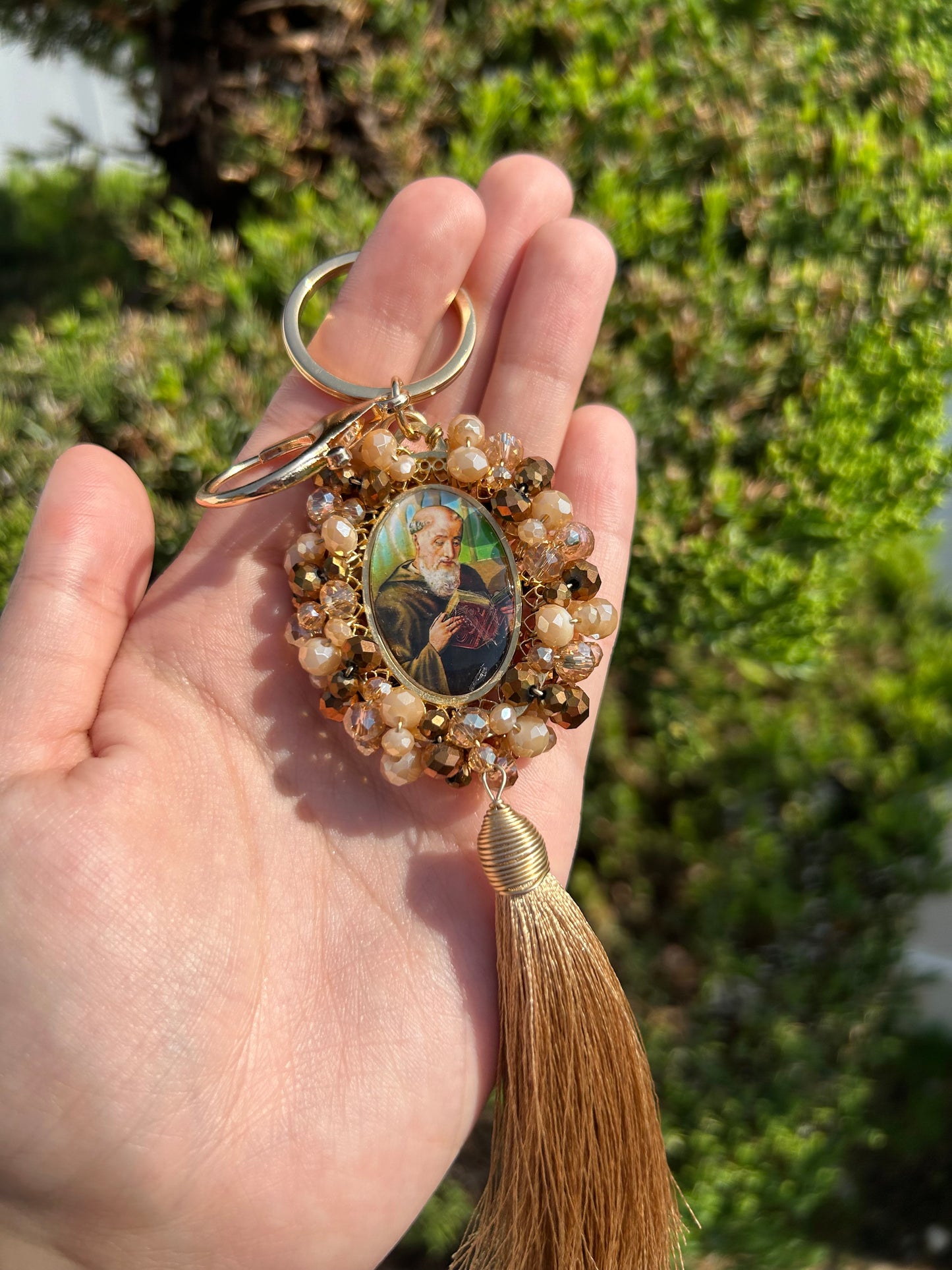 Religious Tassel Double-Sided Keychains
