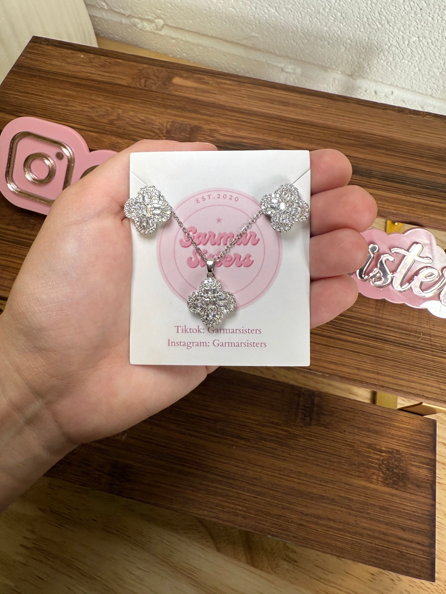 Clover Necklace/Earring Sets