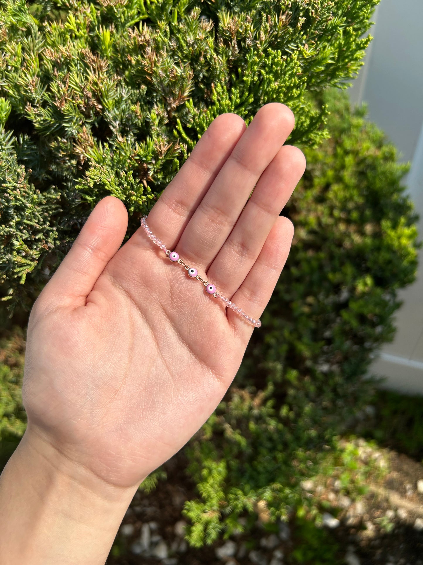 Pink Eye Bracelet