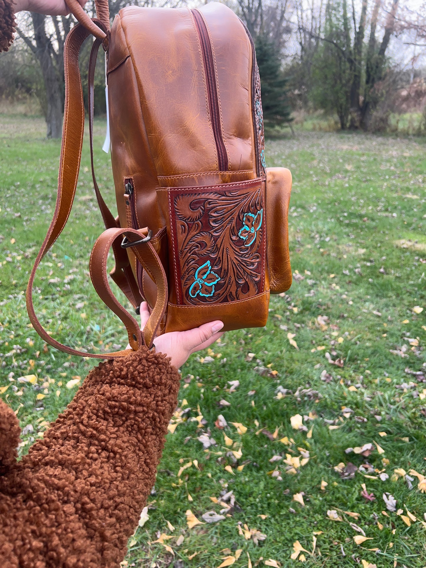 Cowhide Backpack