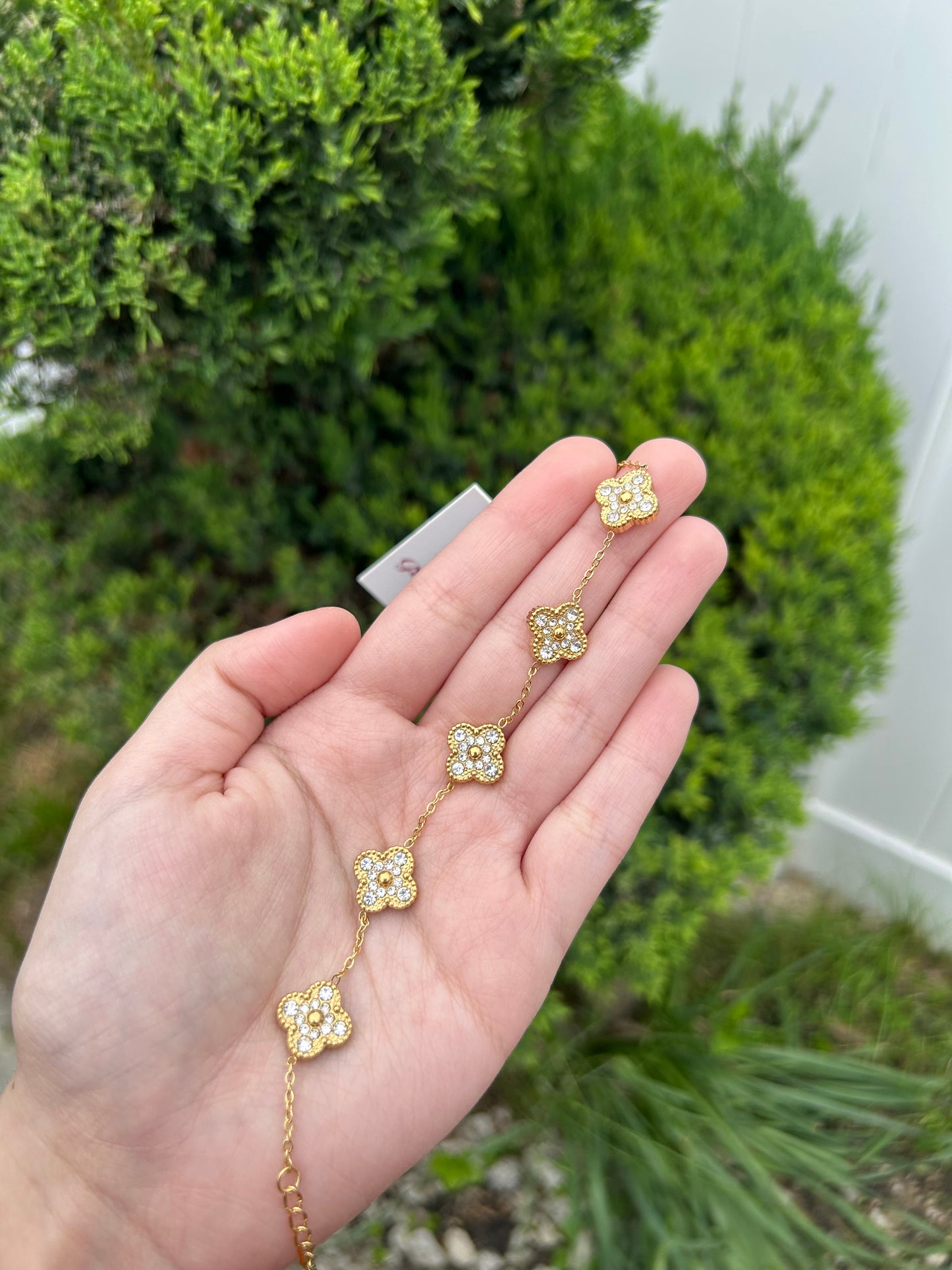 Gold Clover Bracelet