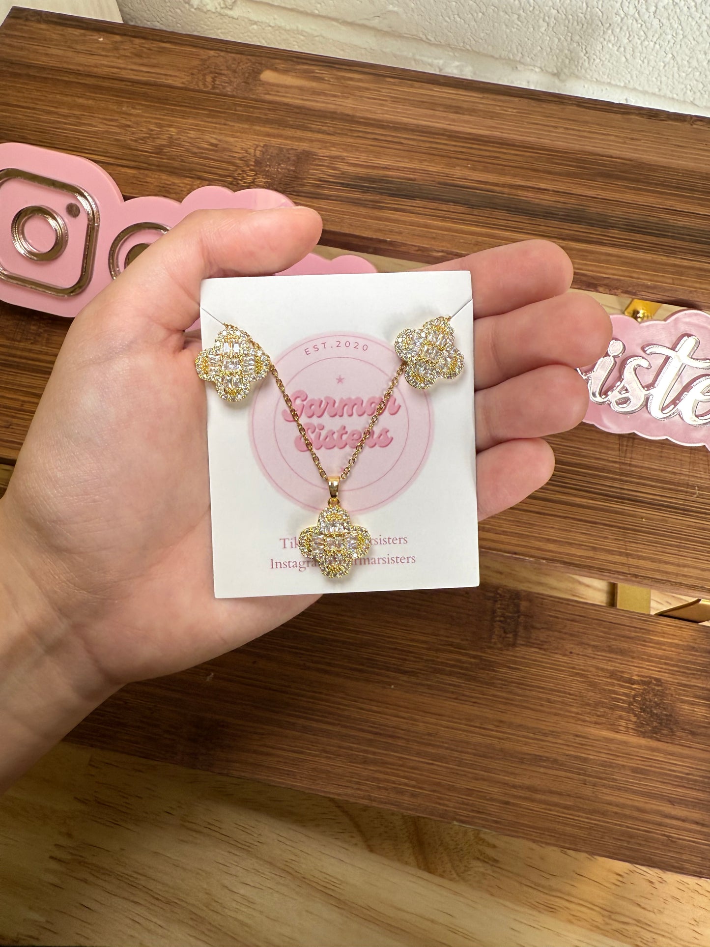 Clover Necklace/Earring Sets