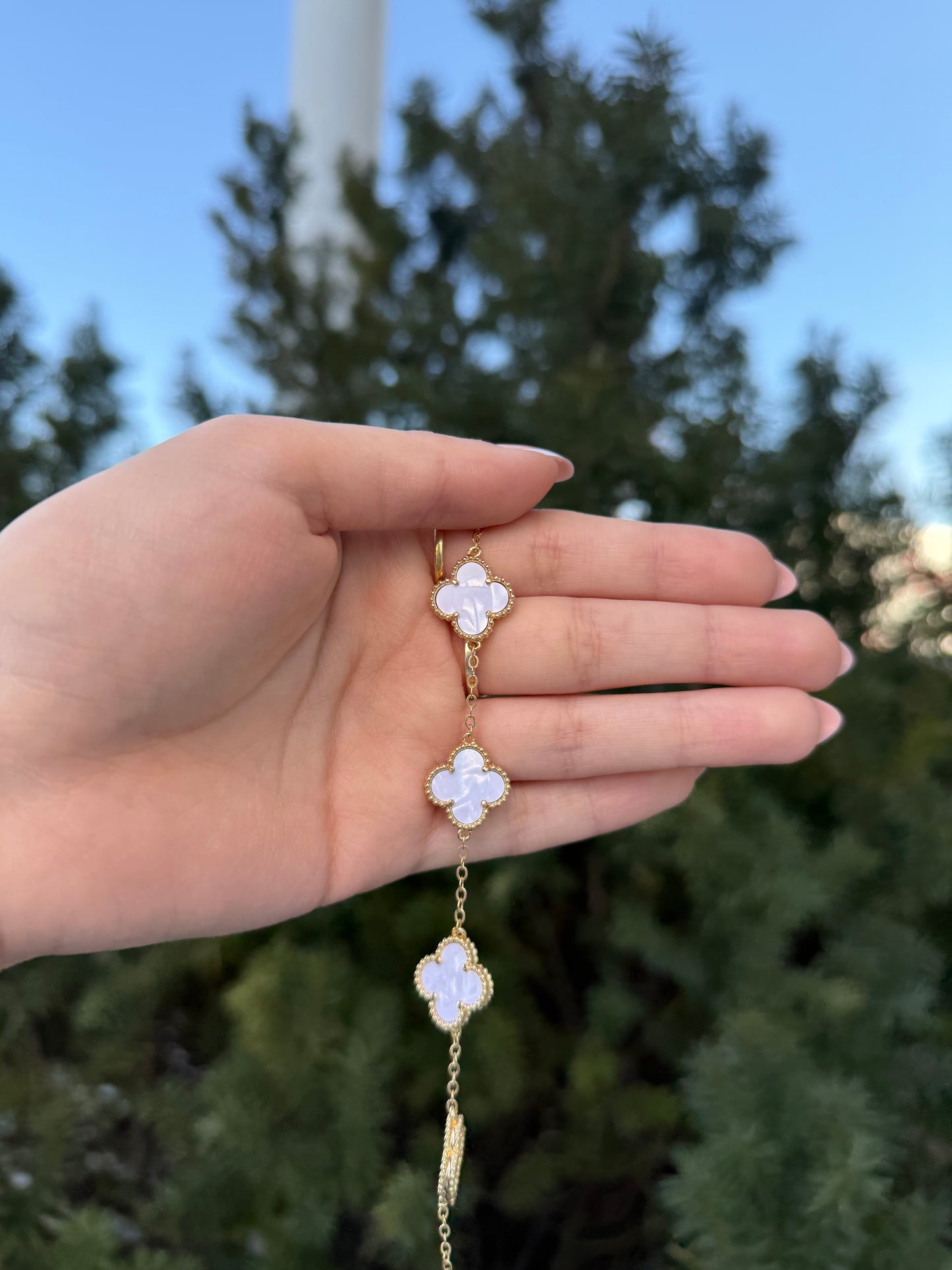 Multicolored Clover Bracelet