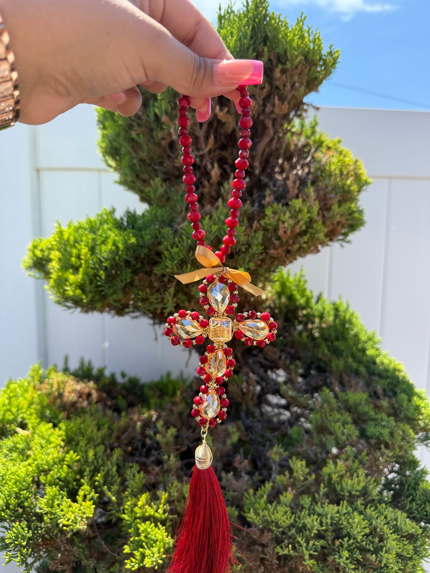 Cross Home Tassel Bendición