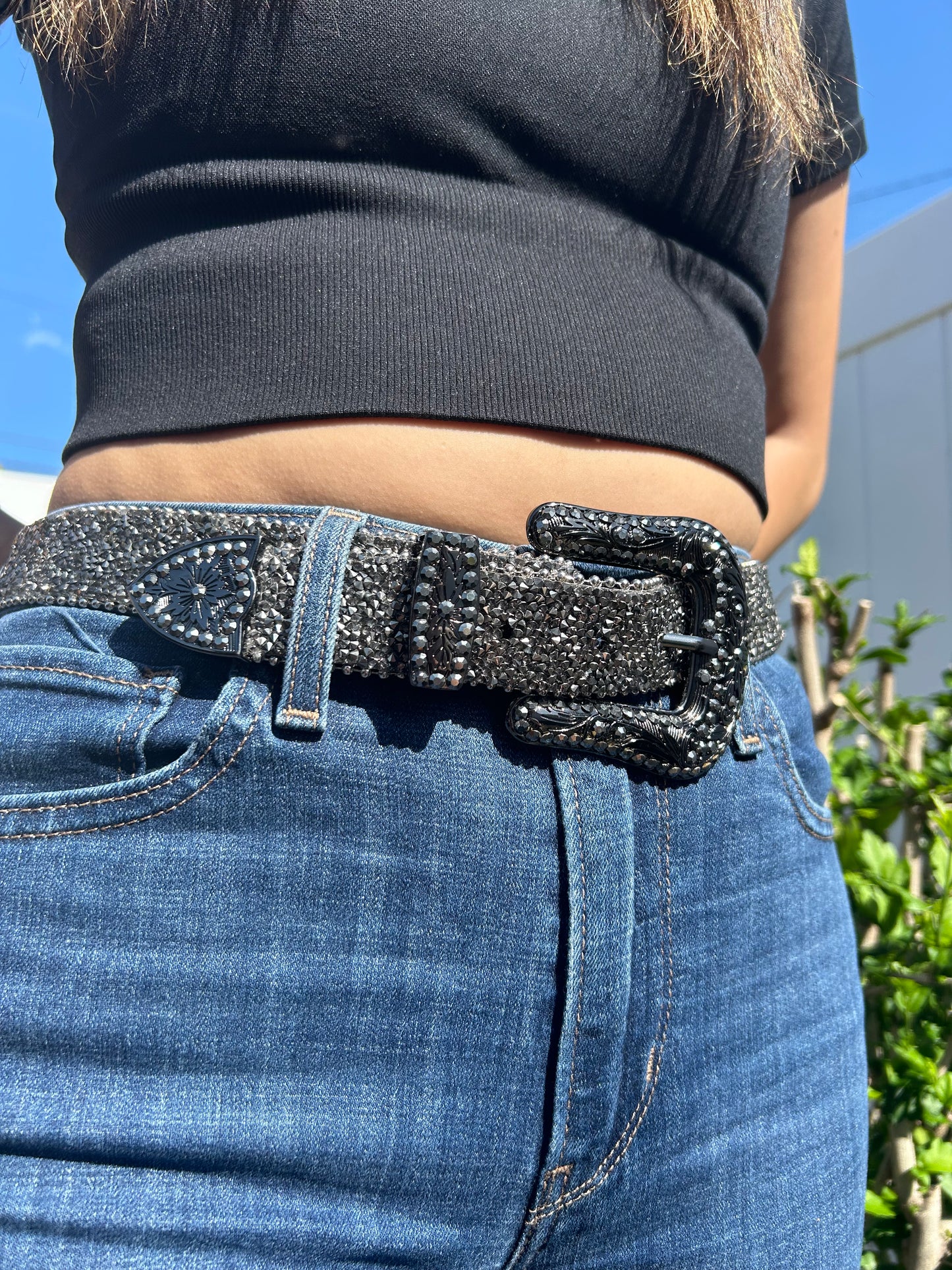 Rhinestone Beaded Western Belts