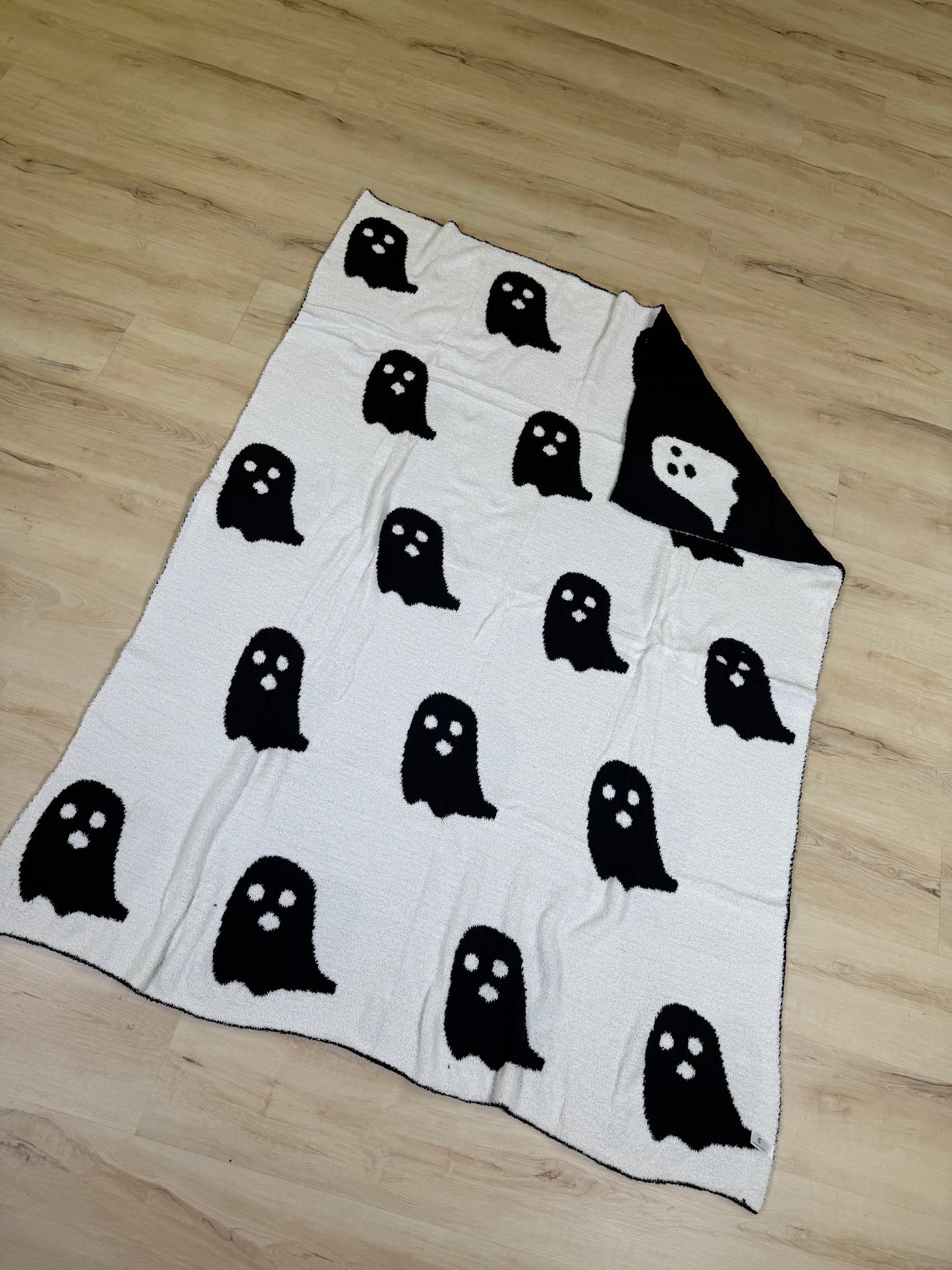Reversible Ghost Throw Blanket