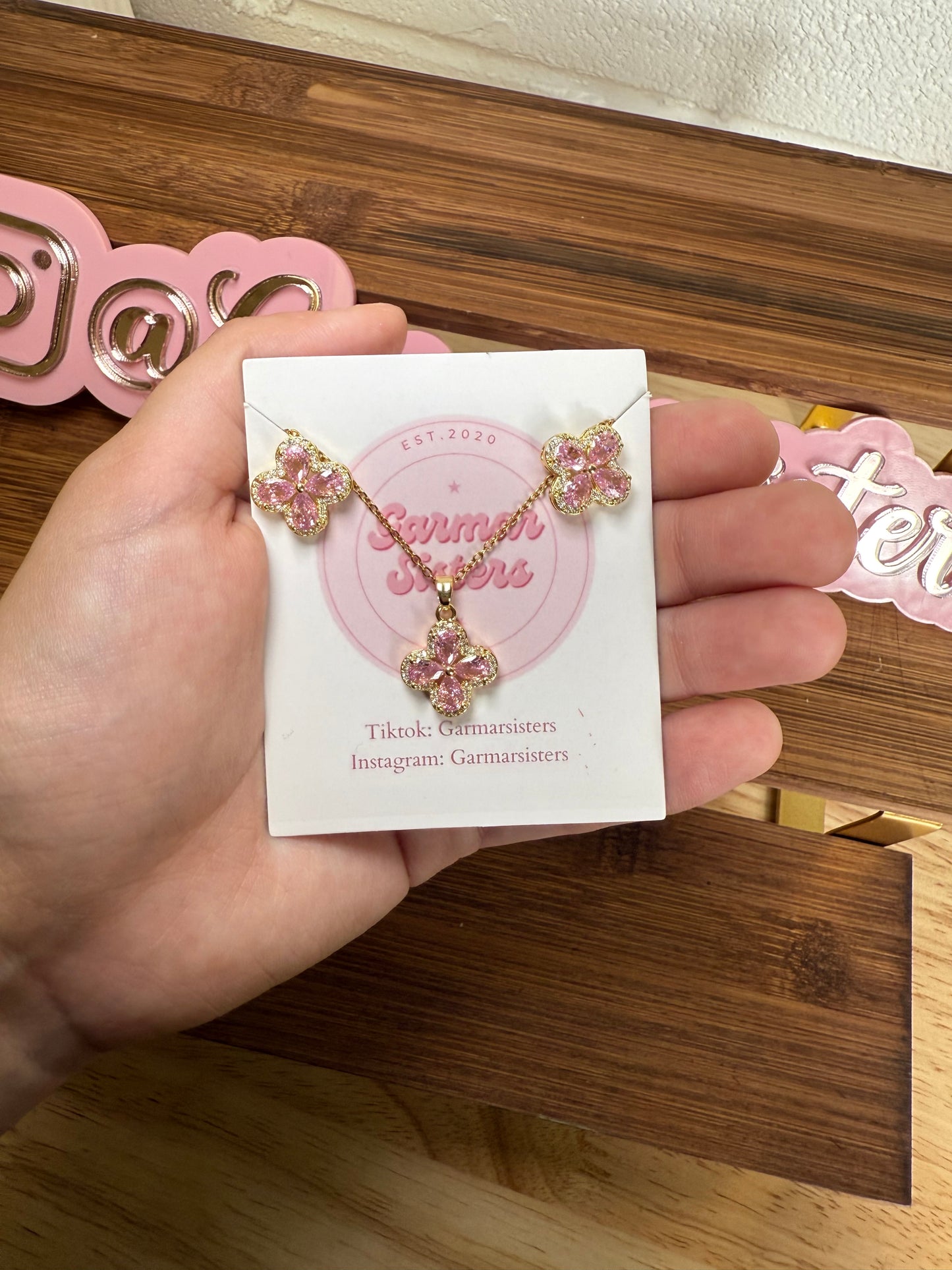 Clover Necklace/Earring Sets