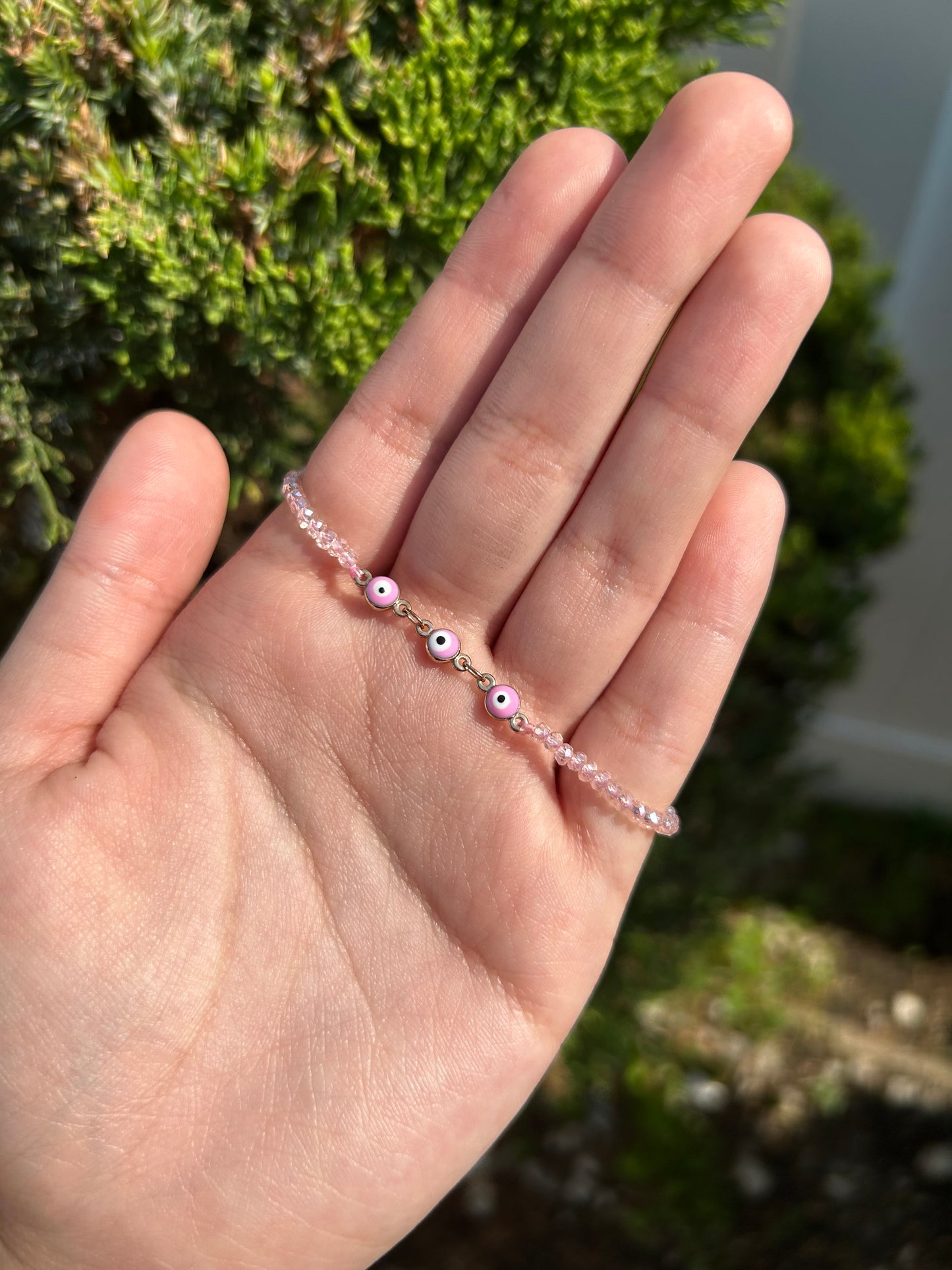 Pink Eye Bracelet