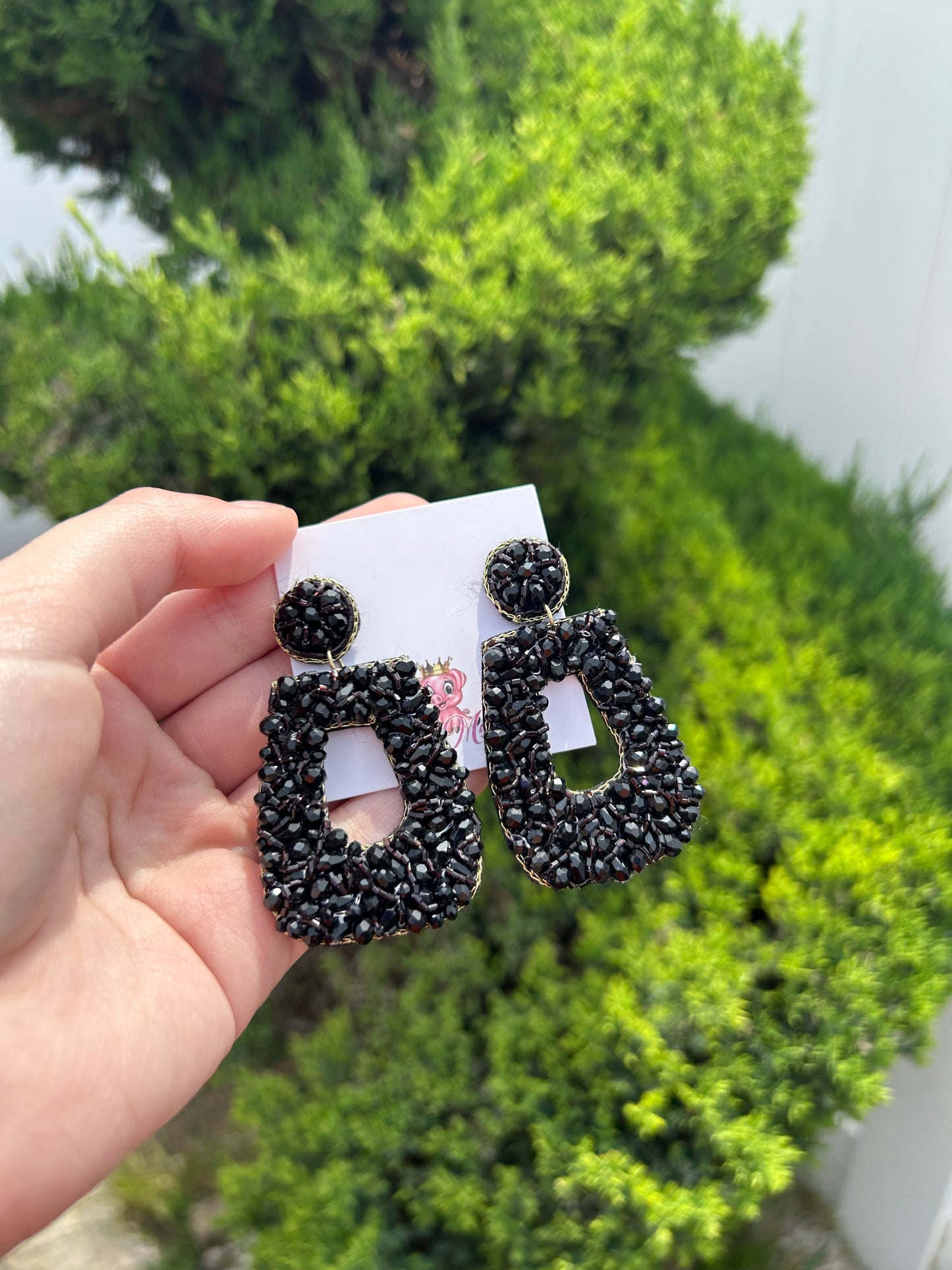 Beaded Statement Studs
