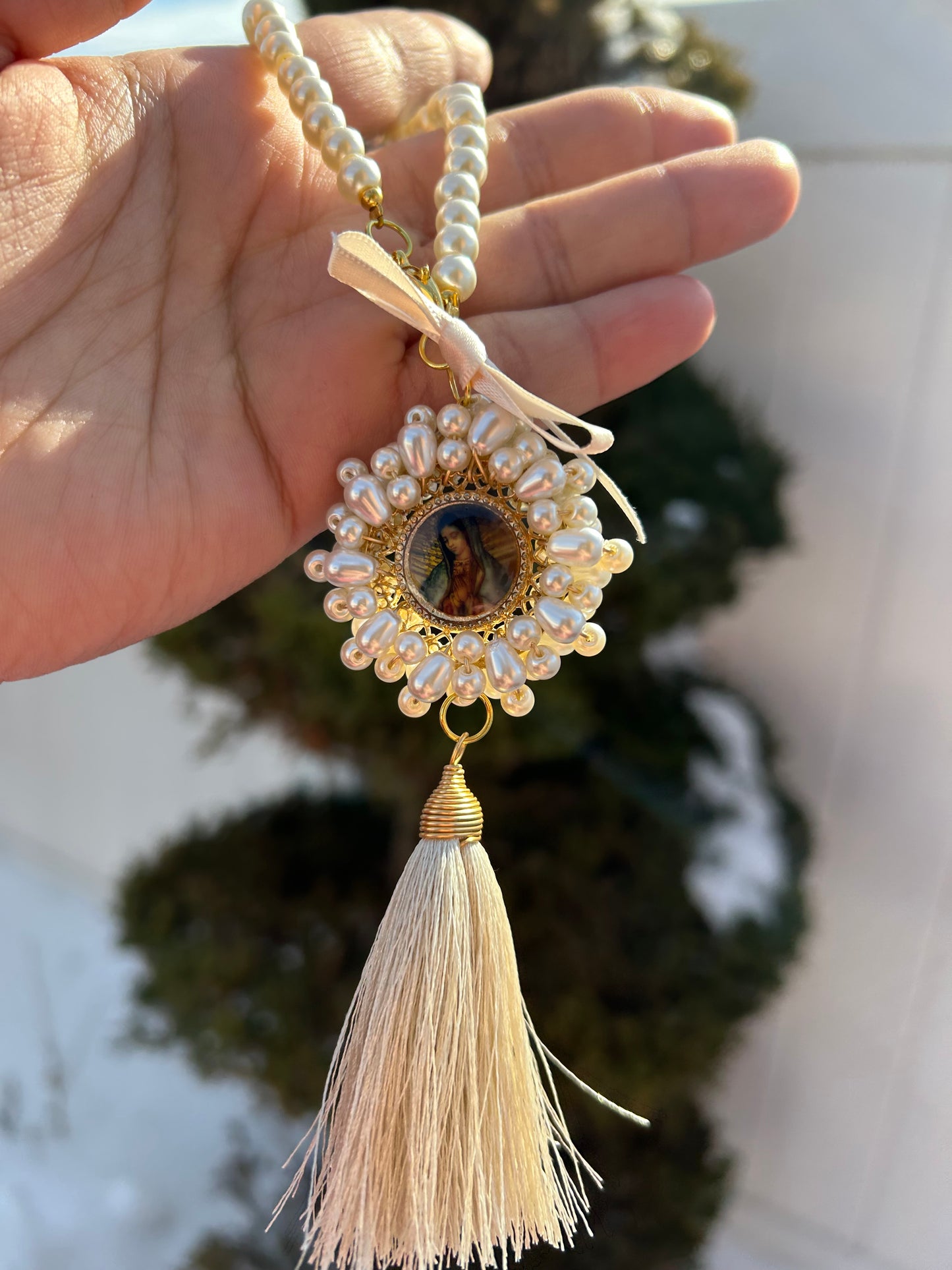 Mini Virgen Tassel Bendiciónes