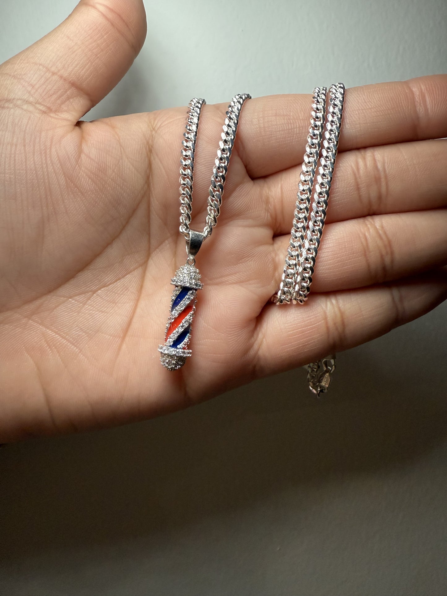 925 Silver Men Barber Chain