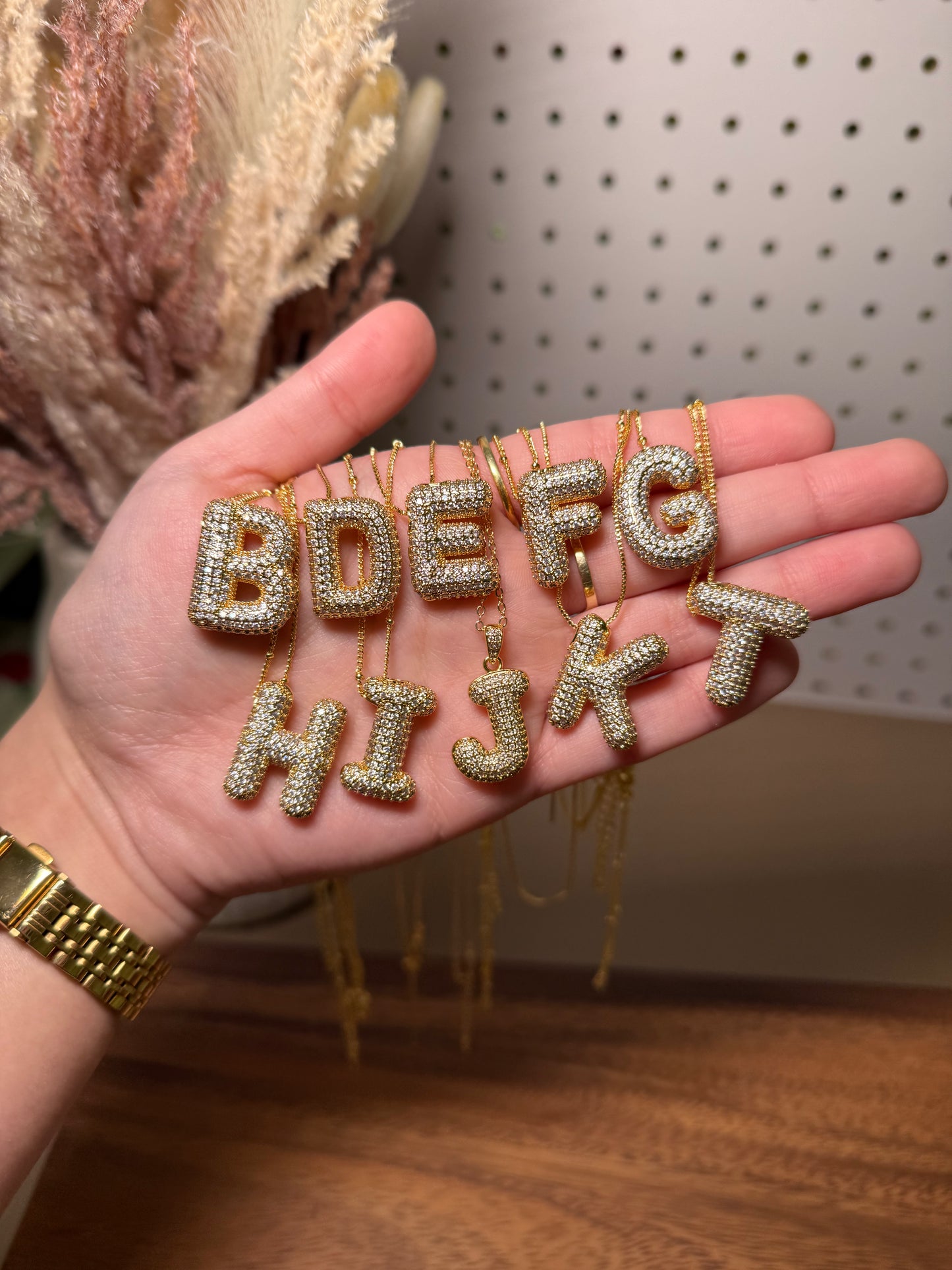 Bubble Letter Necklaces