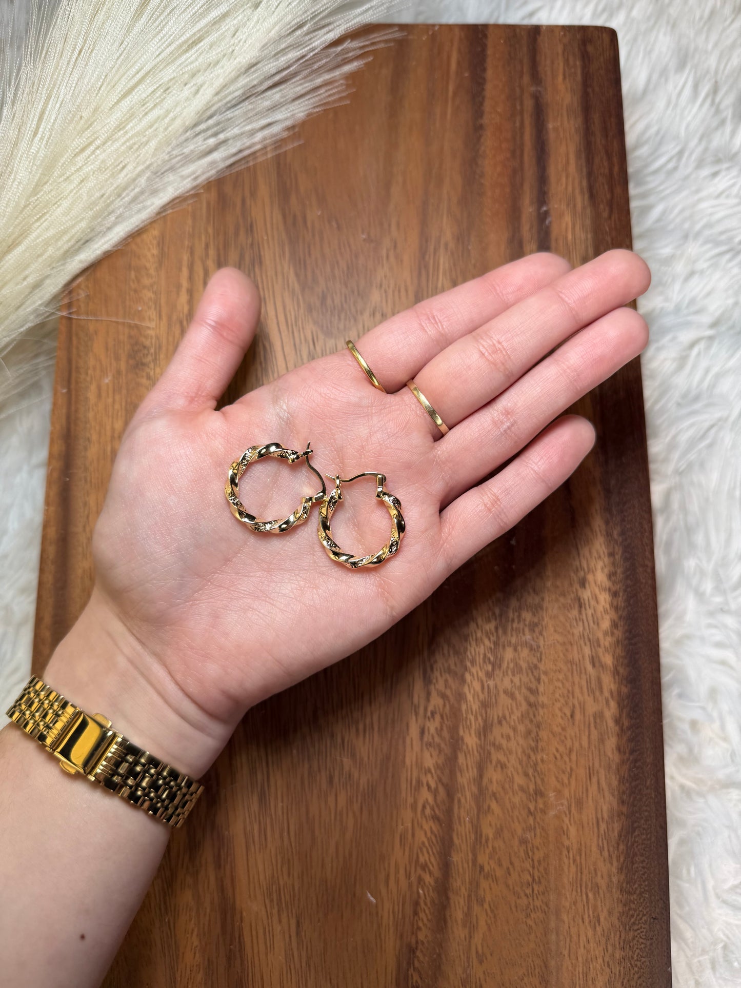 Simple Gold Hoops