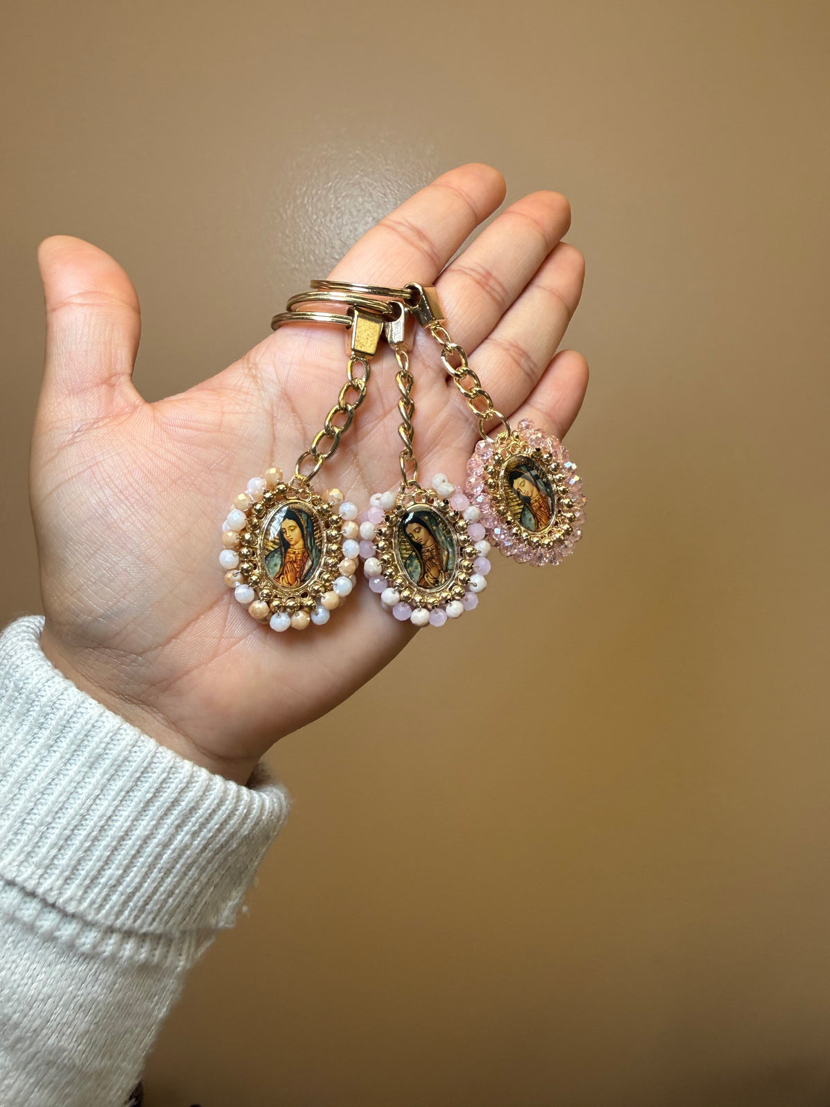 Mini Virgen Mary Keychains